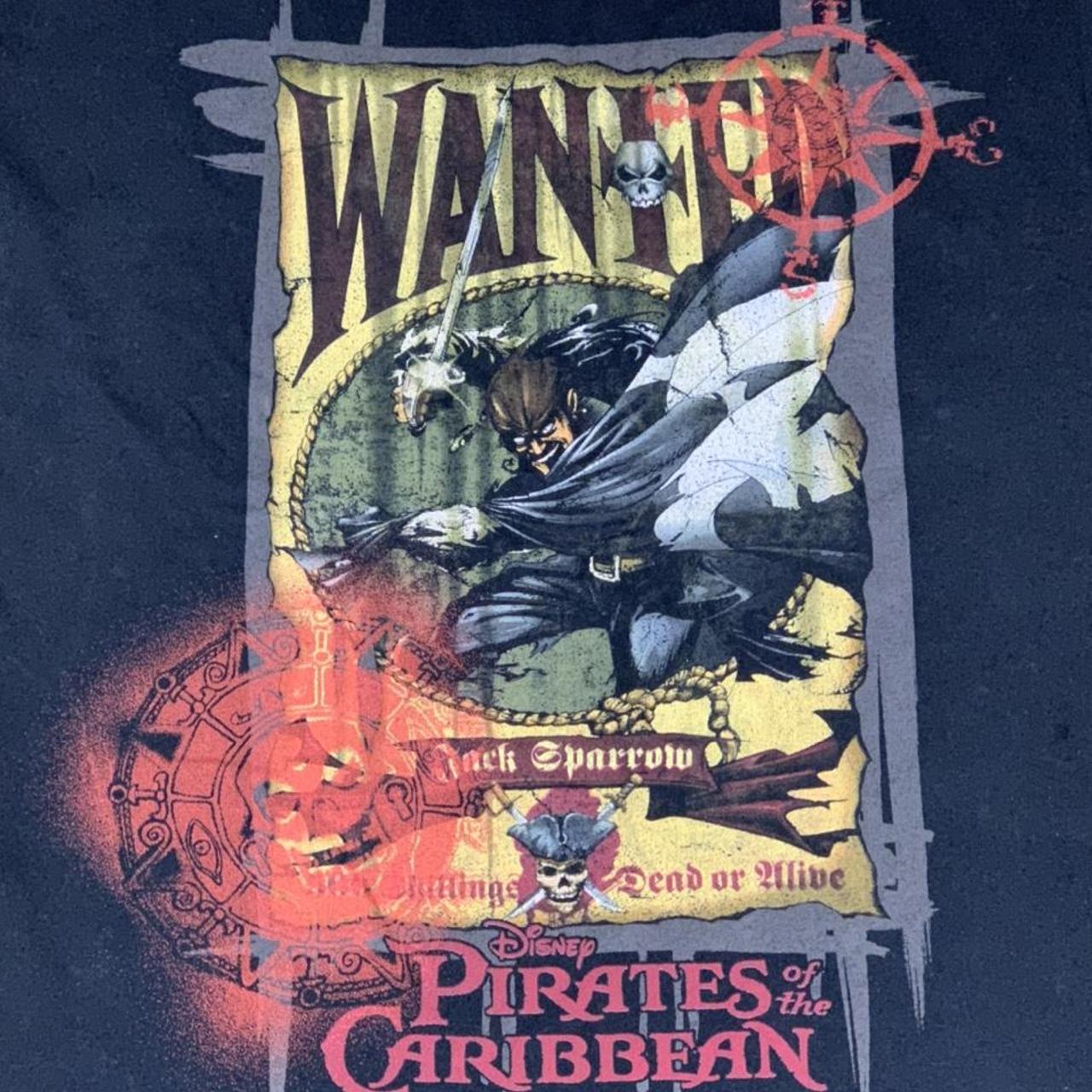 Vintage Disney pirates of the Caribbean shirt, - Depop