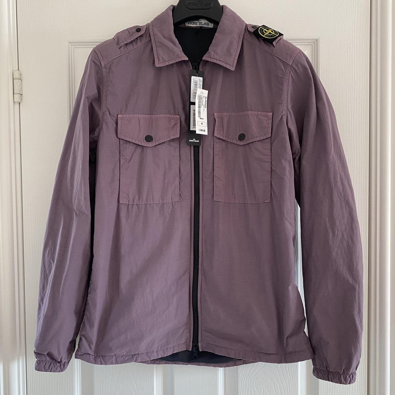 stone island shoulder badge overshirt