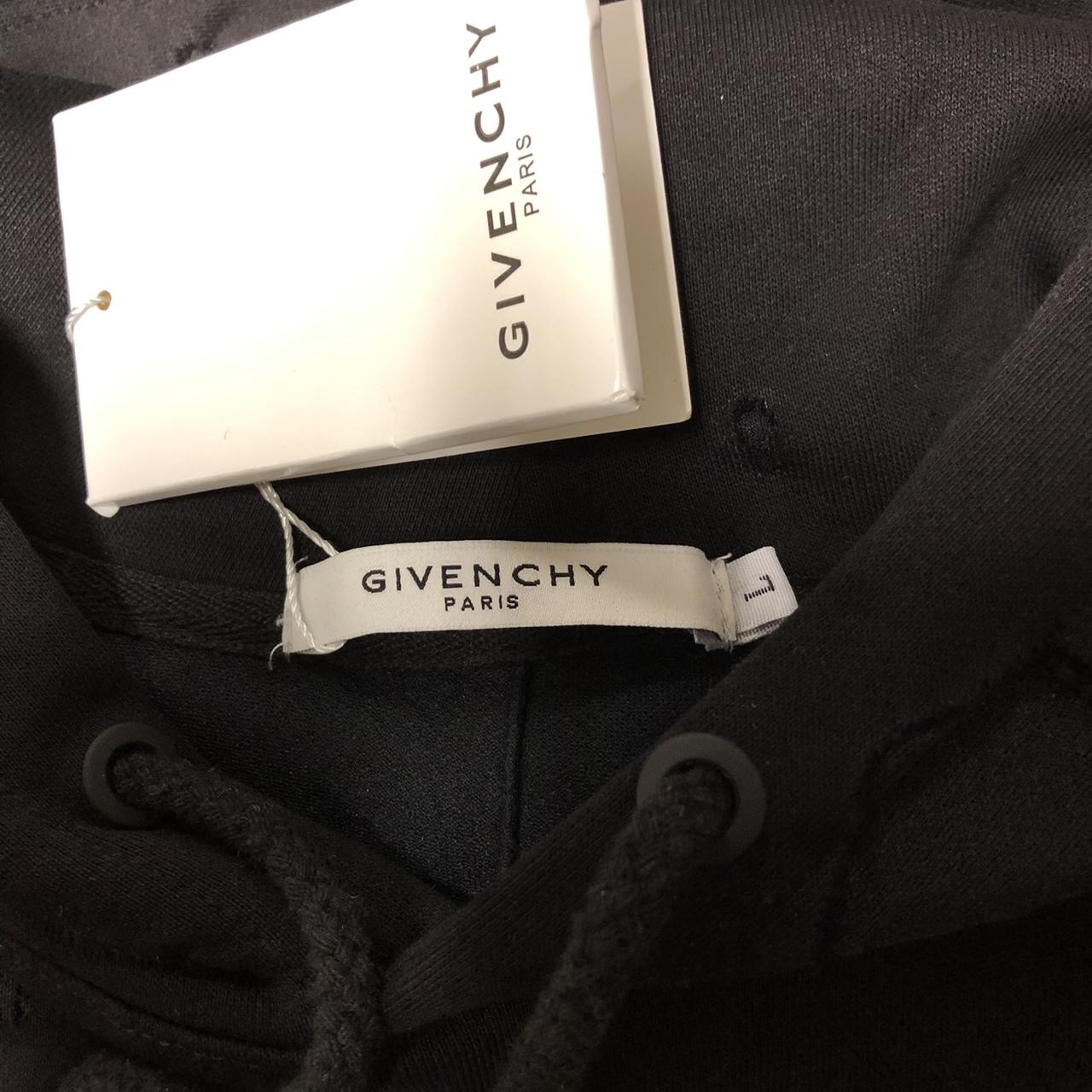 Givenchy Paris Oversized Destroyed Hoodie Black Size... - Depop