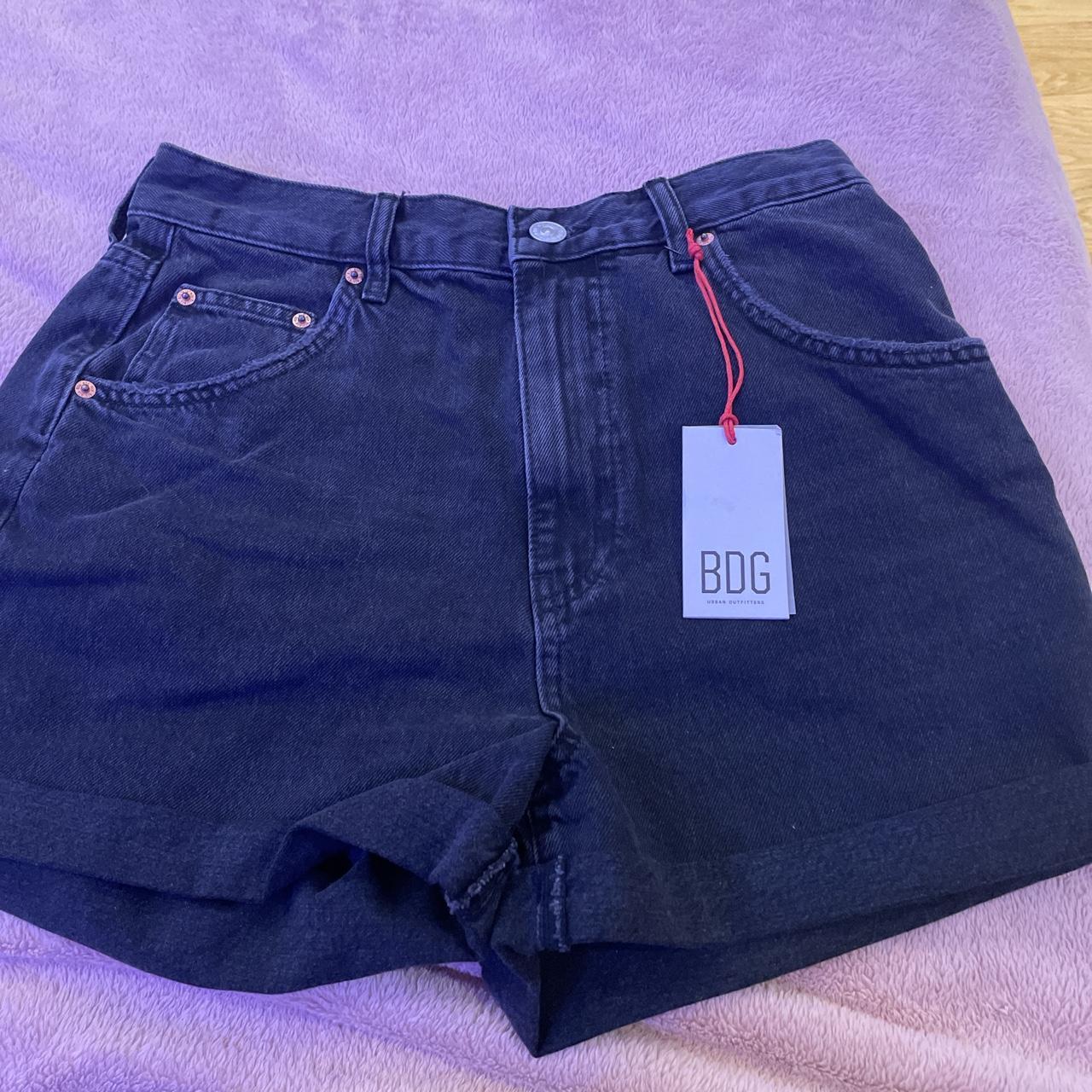 urban-outfitters-black-denim-shorts-never-been-worn-depop