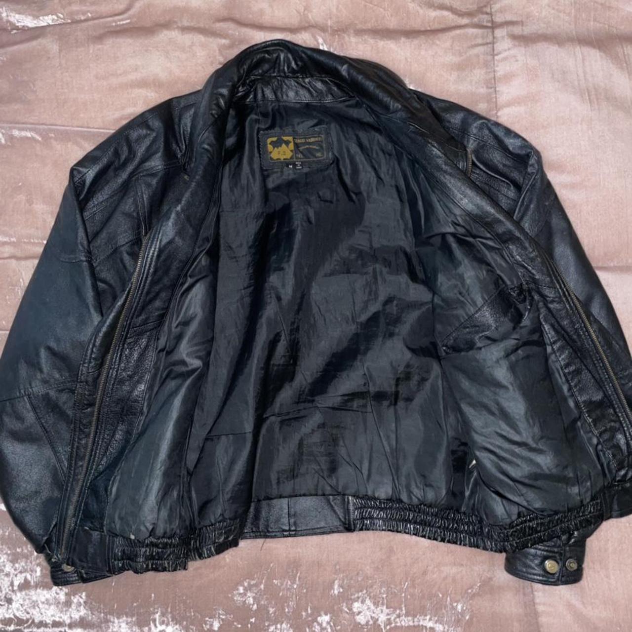 Vintage Sergio Vadducci genuine leather jacket. Mens... - Depop
