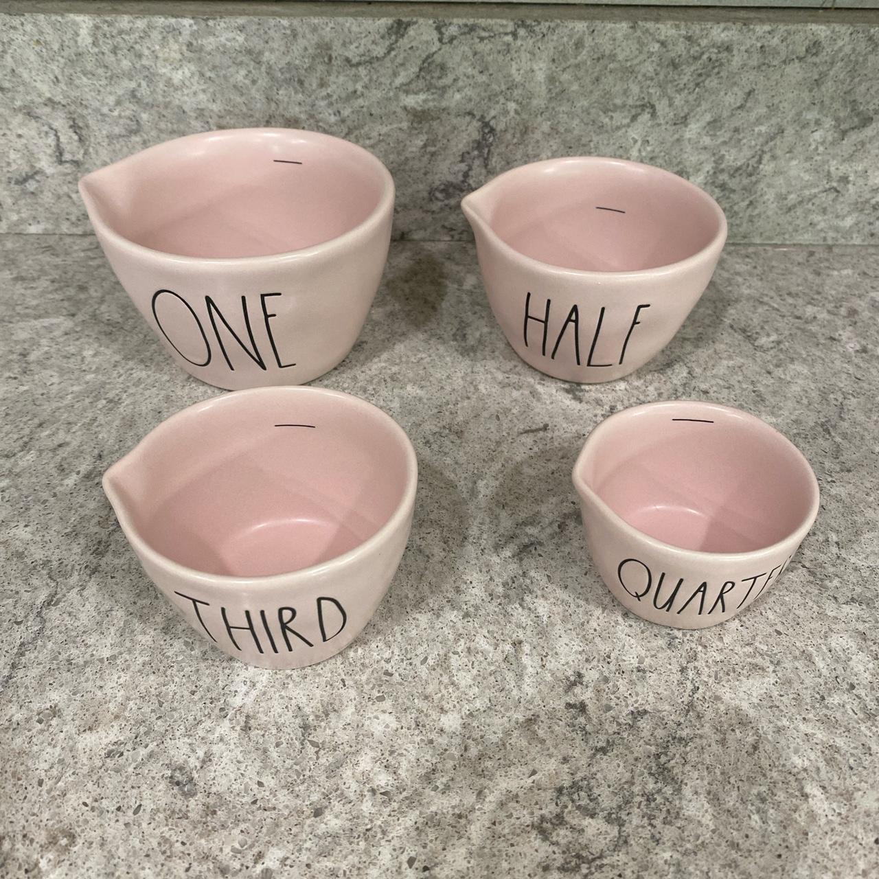 UFT Rae Dunn pink measuring cups , ISO RD, 🐄🐖🐓 Farm