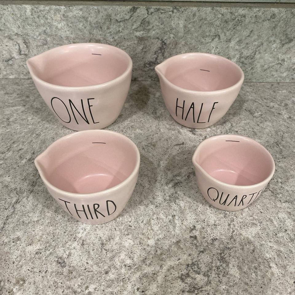 Rae Dunn Valentines Day Measuring Cup Set, Two - Depop