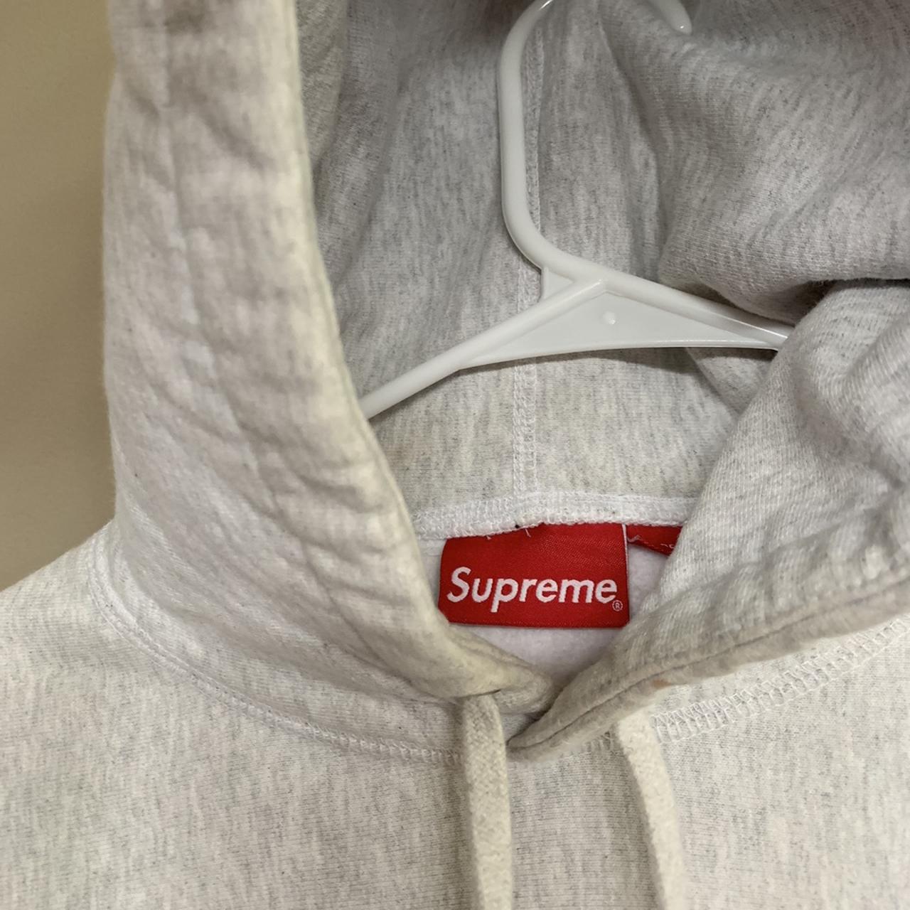 Supreme cutout hoodie in grey men's medium Been - Depop