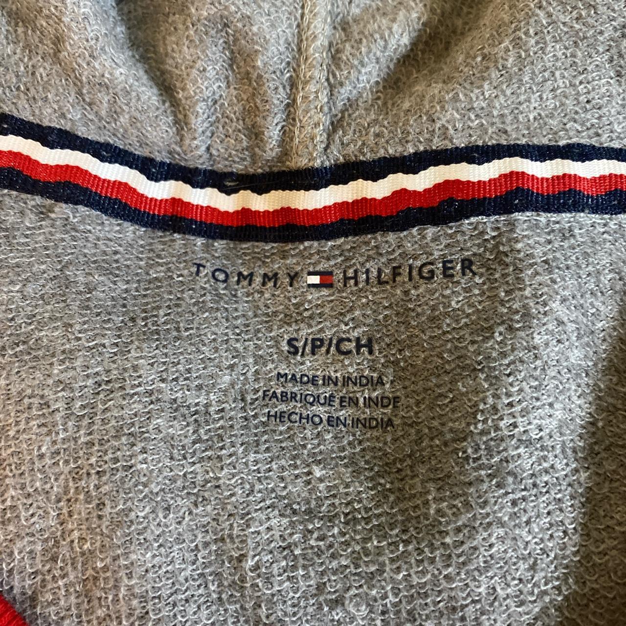 tommy hilfiger hooded cropped... - Depop