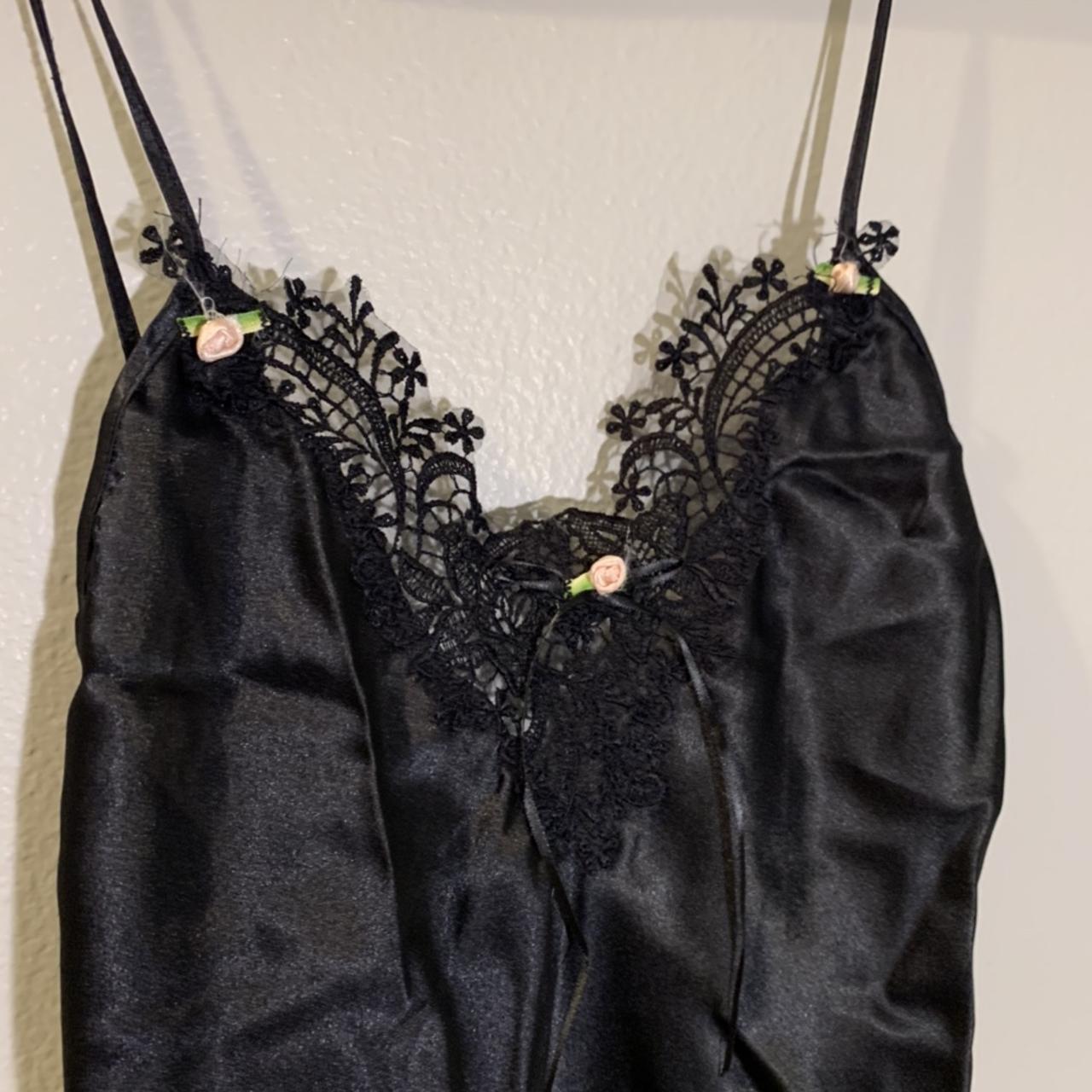 vintage black lingerie dress - Depop