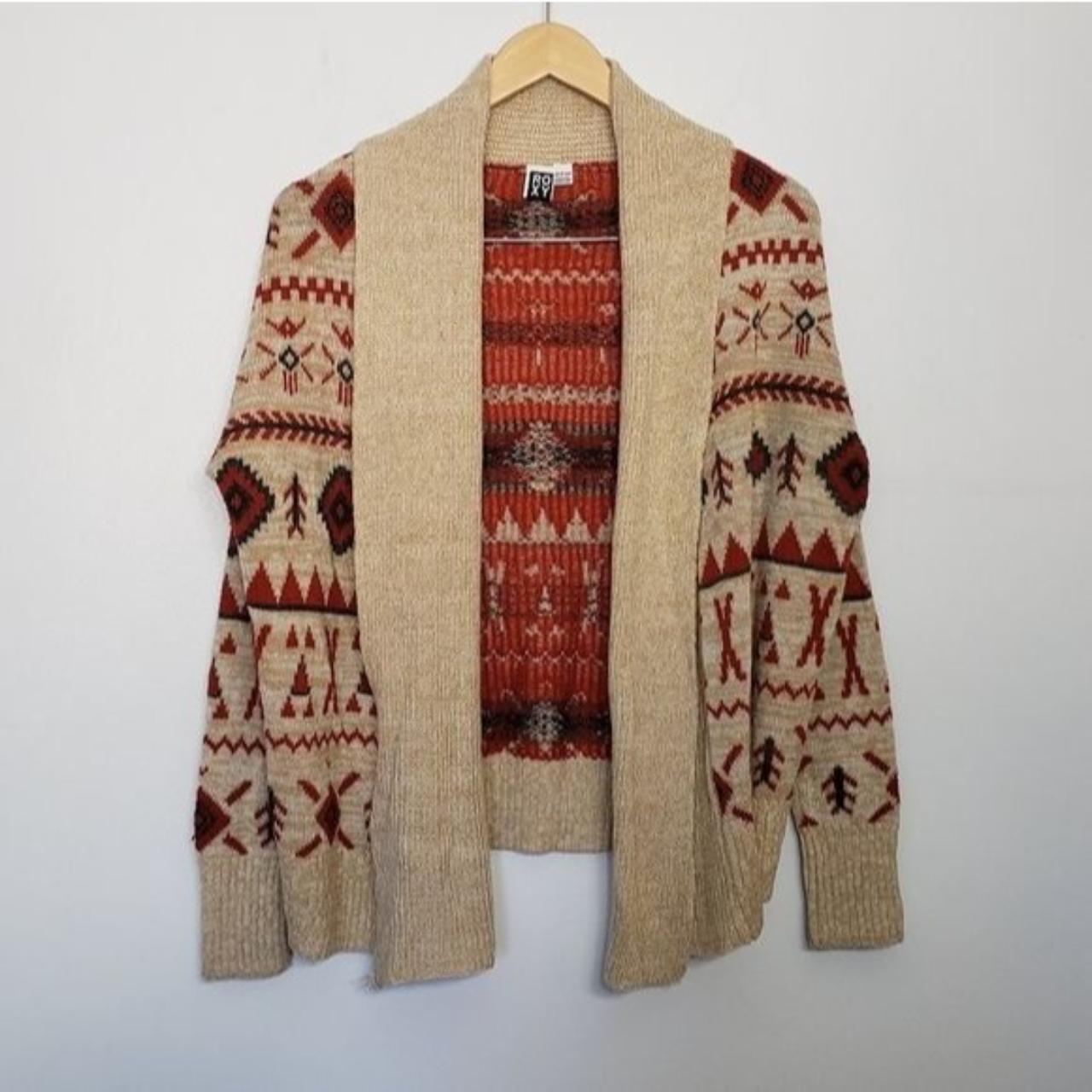 Product Image 1 - Roxy tribal open front cardigan

Gently