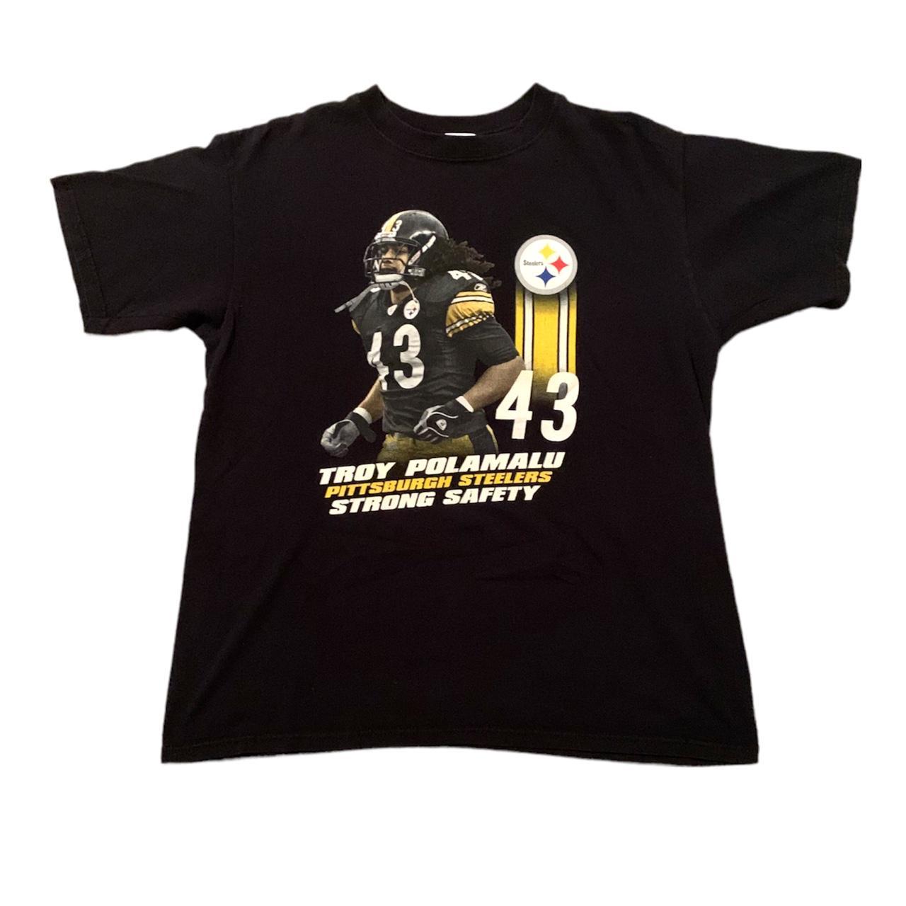 Vintage NFL Pittsburgh Steelers Troy Polamalu - Depop