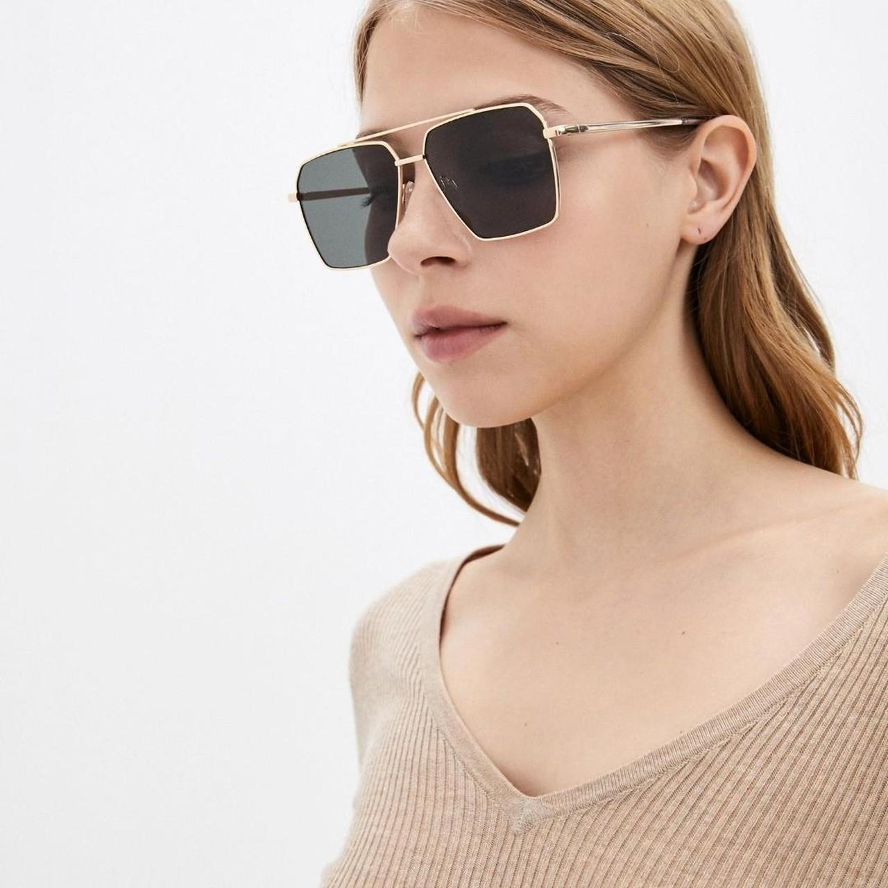 Aviator metallic stainless steel frame