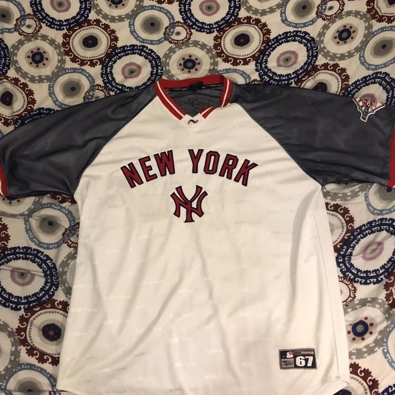 Vintage NY Yankee Jersey - Depop