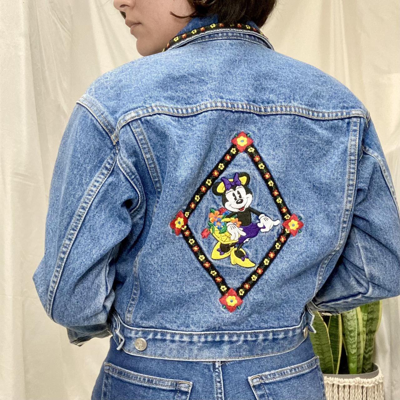 womens mickey mouse denim jacket