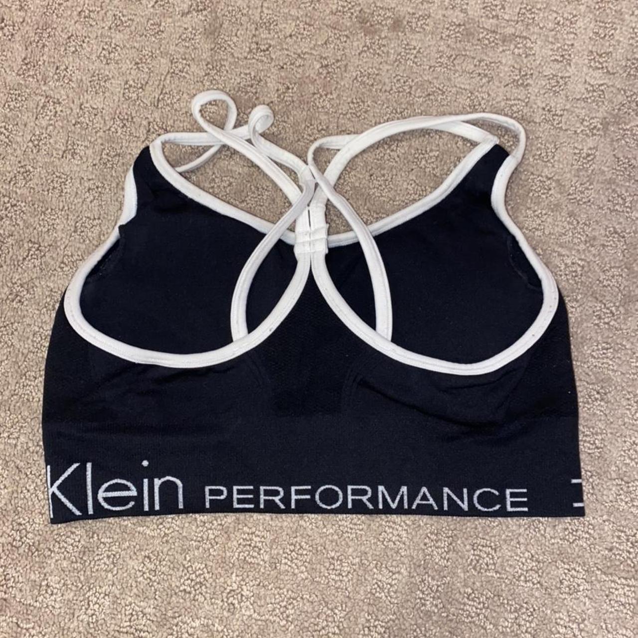 Calvin Klein sports bra. Size small. Has removable... - Depop