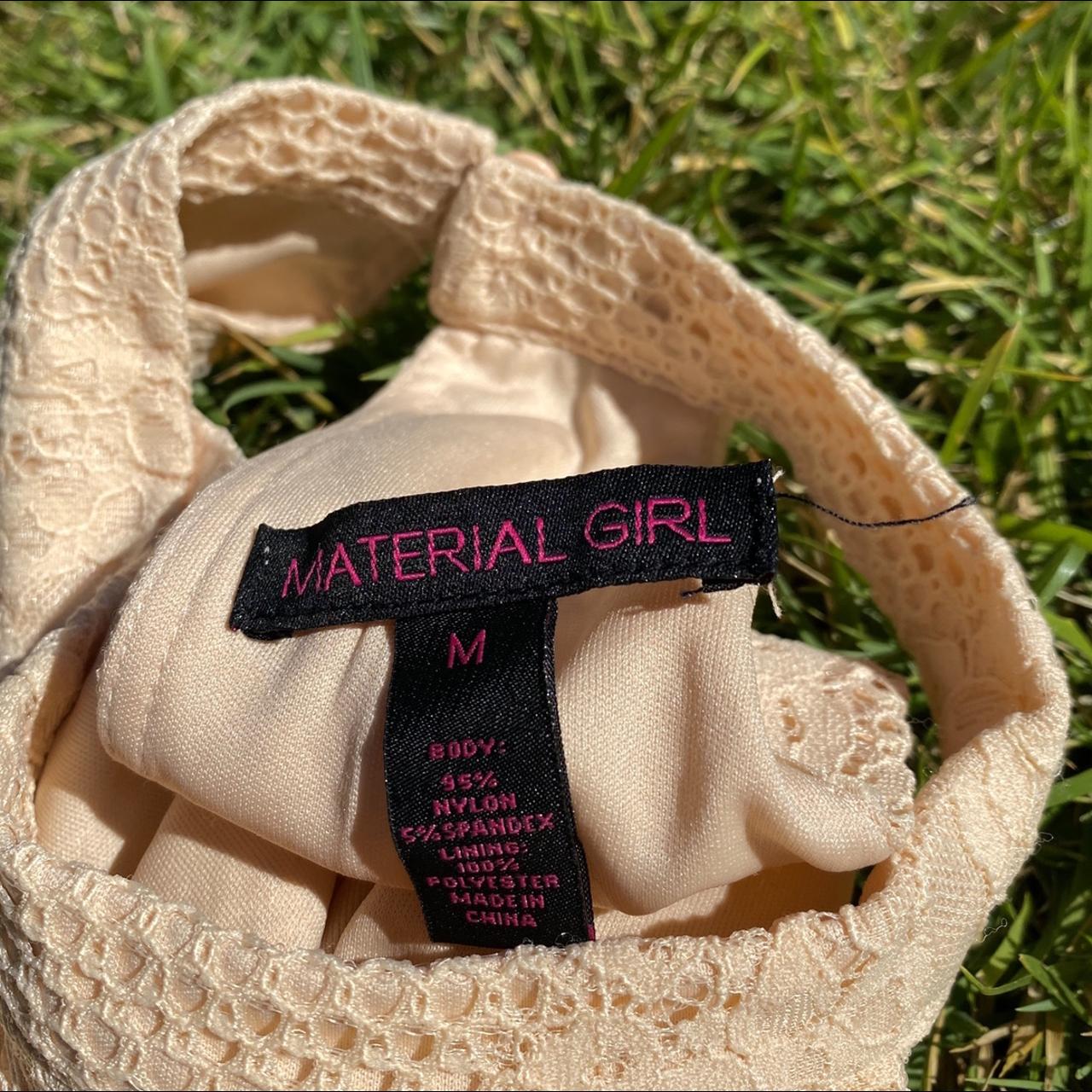 Preloved Women's Crop top - Cream/Tan - M – cream… - image 3