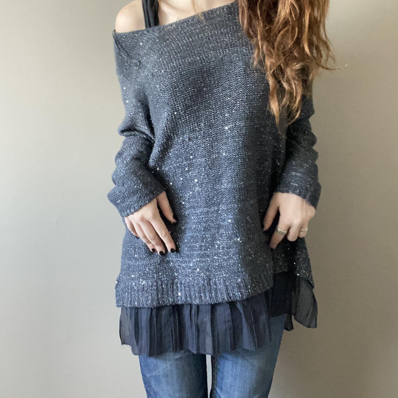 silver sparkly sweaters