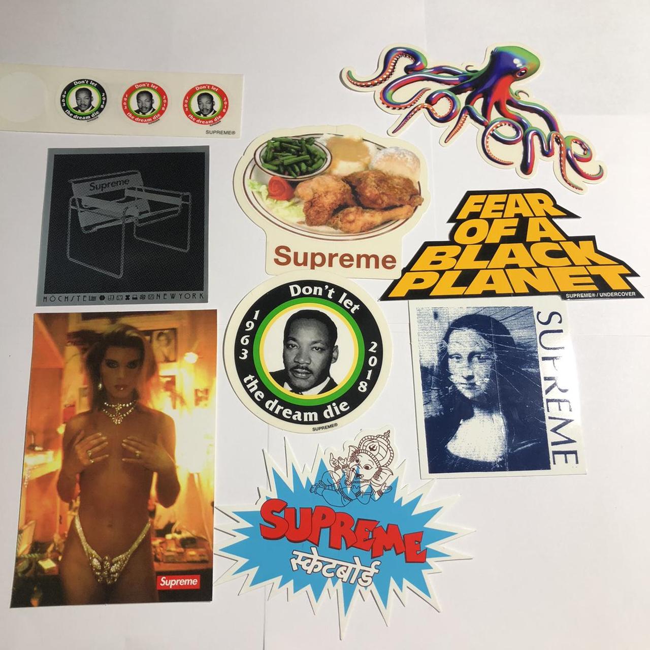 Supreme sticker bundle sticker packs 10 Depop