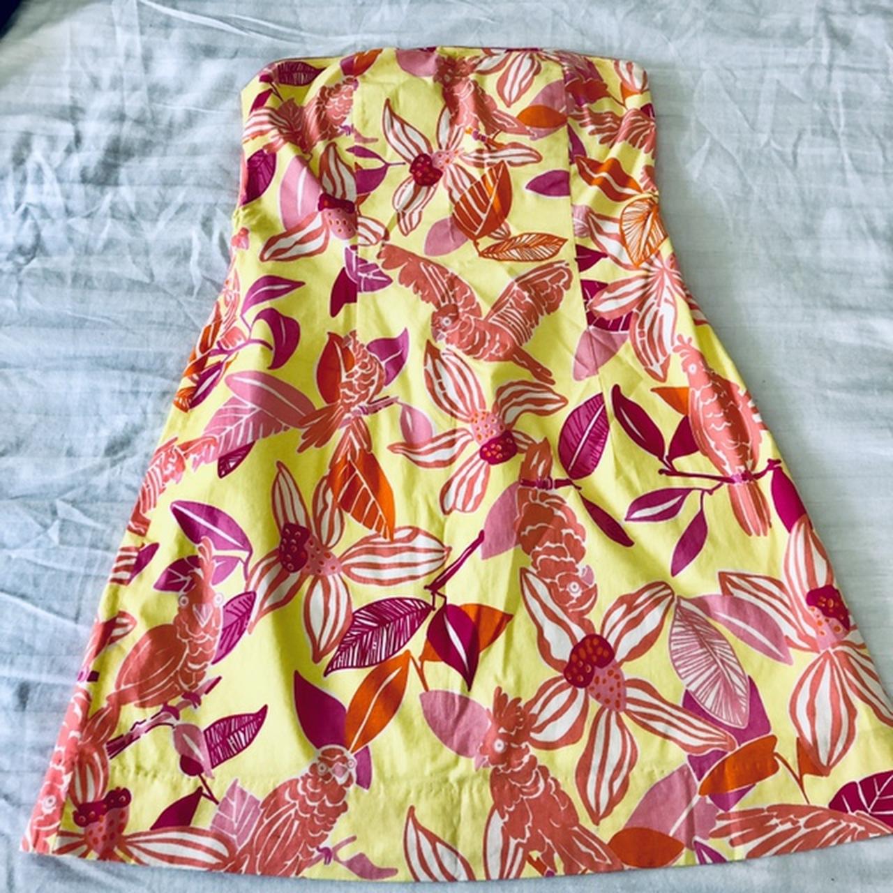 🌻Lilly Pulitzer strapless cocktail dress with