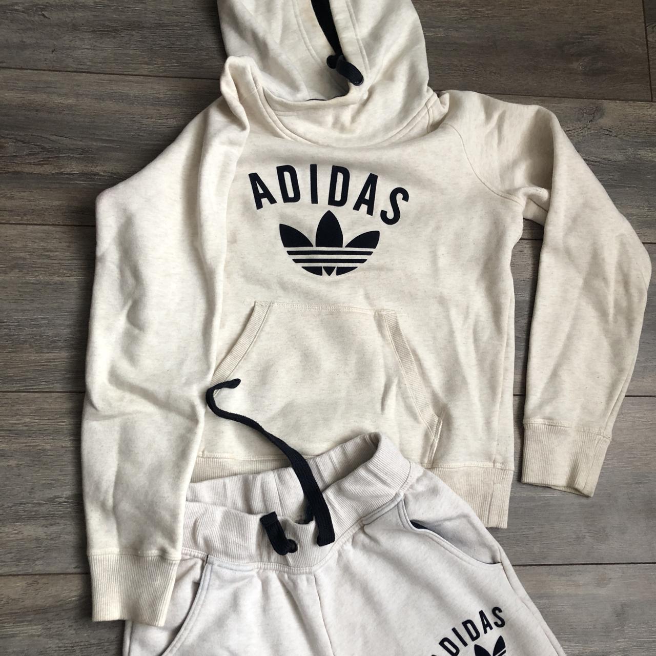 Adidas off white clearance tracksuit