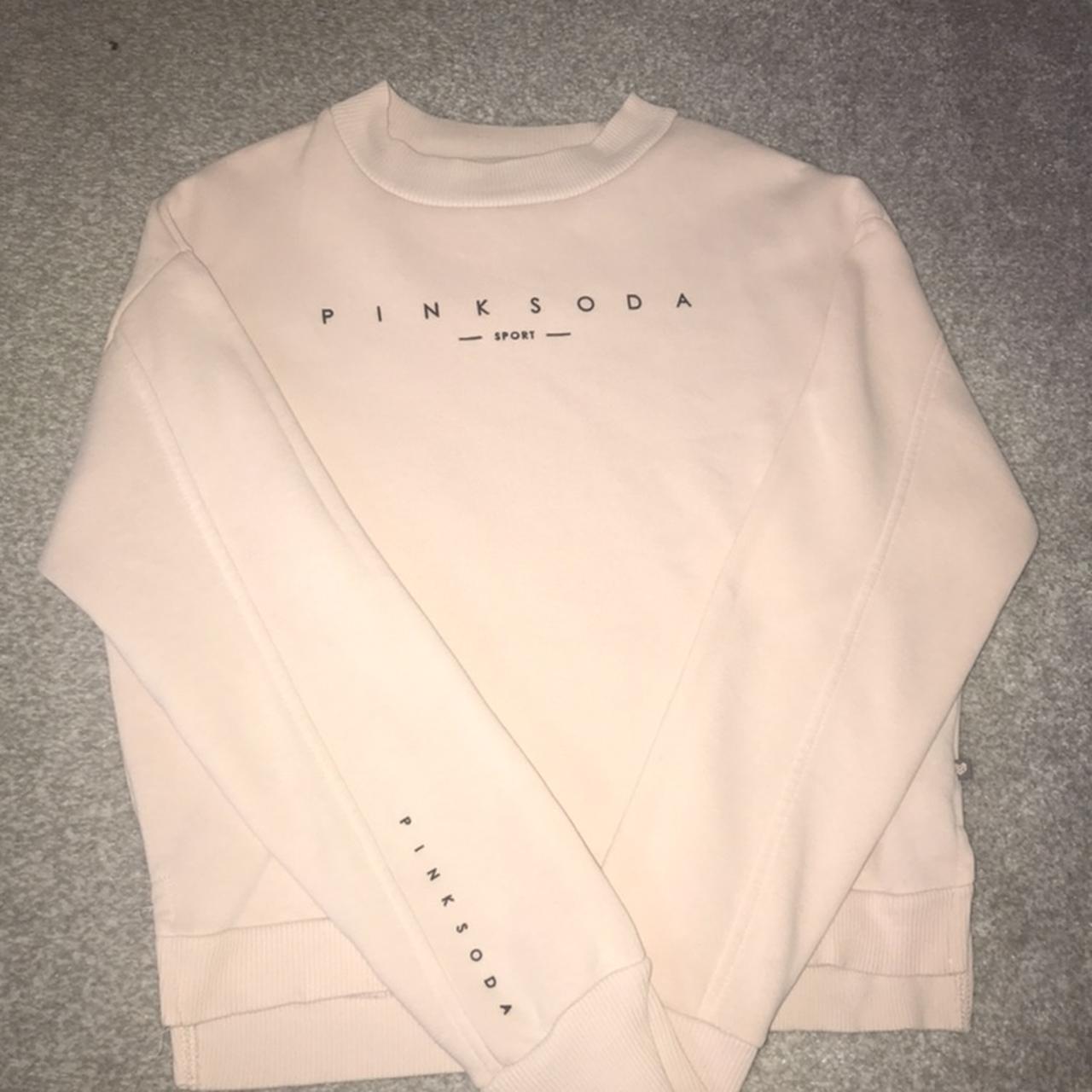 Pink soda jumper💗 Only been worn a few times Message... Depop