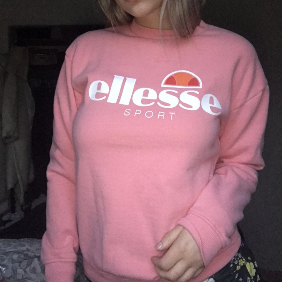 Cute nude baby pink Ellesse sweater like jumper Depop