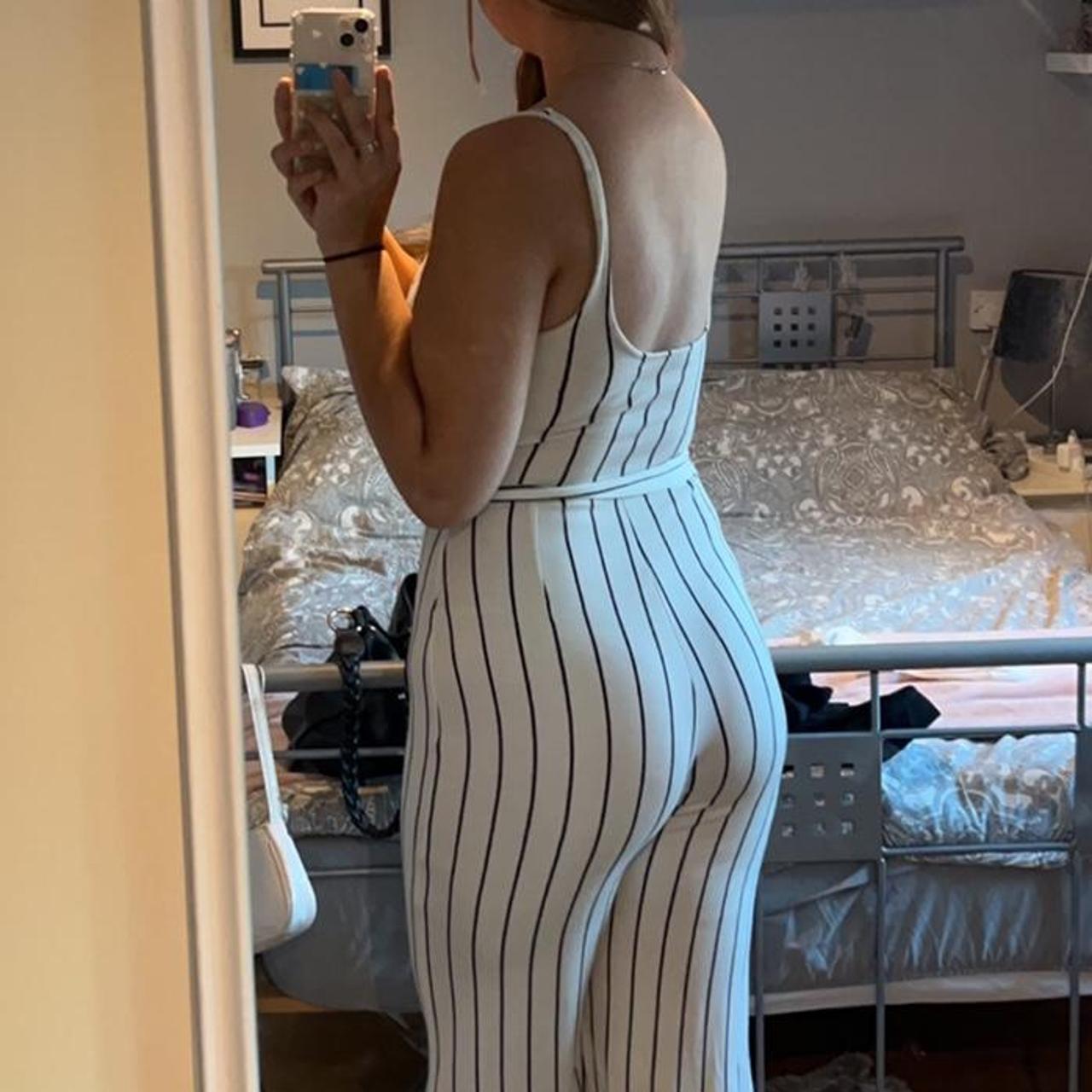 Bershka striped tie jumpsuit, Perfect condition,