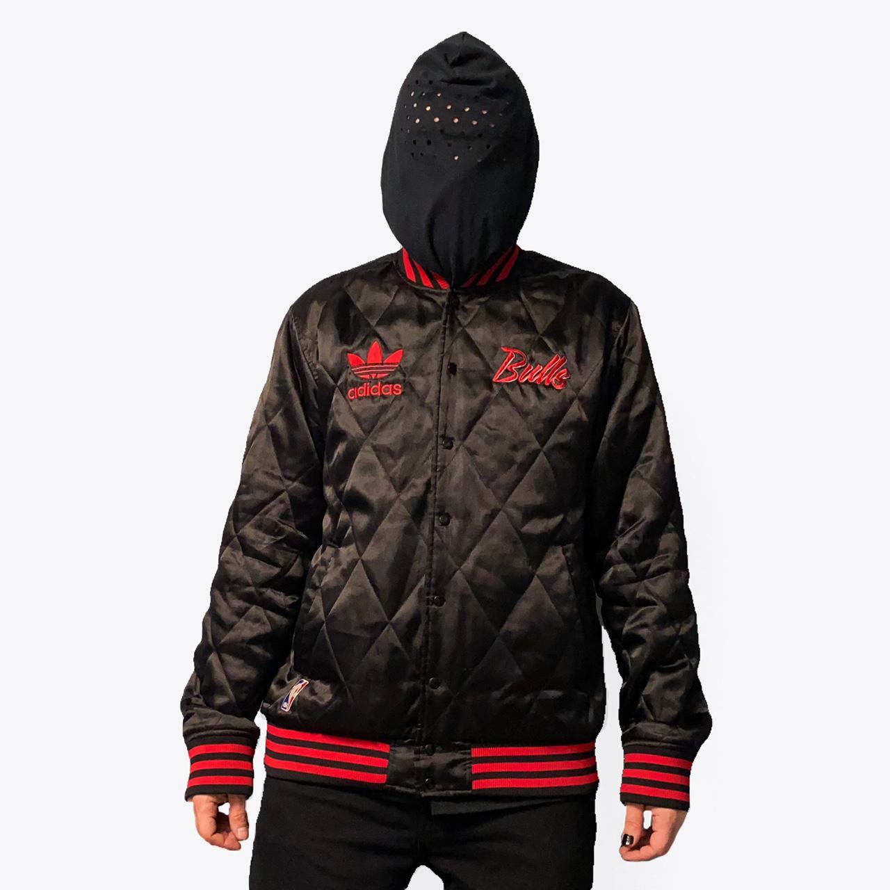Chicago Bulls Adidas bomber jacket 🔥 nice embroidery... - Depop