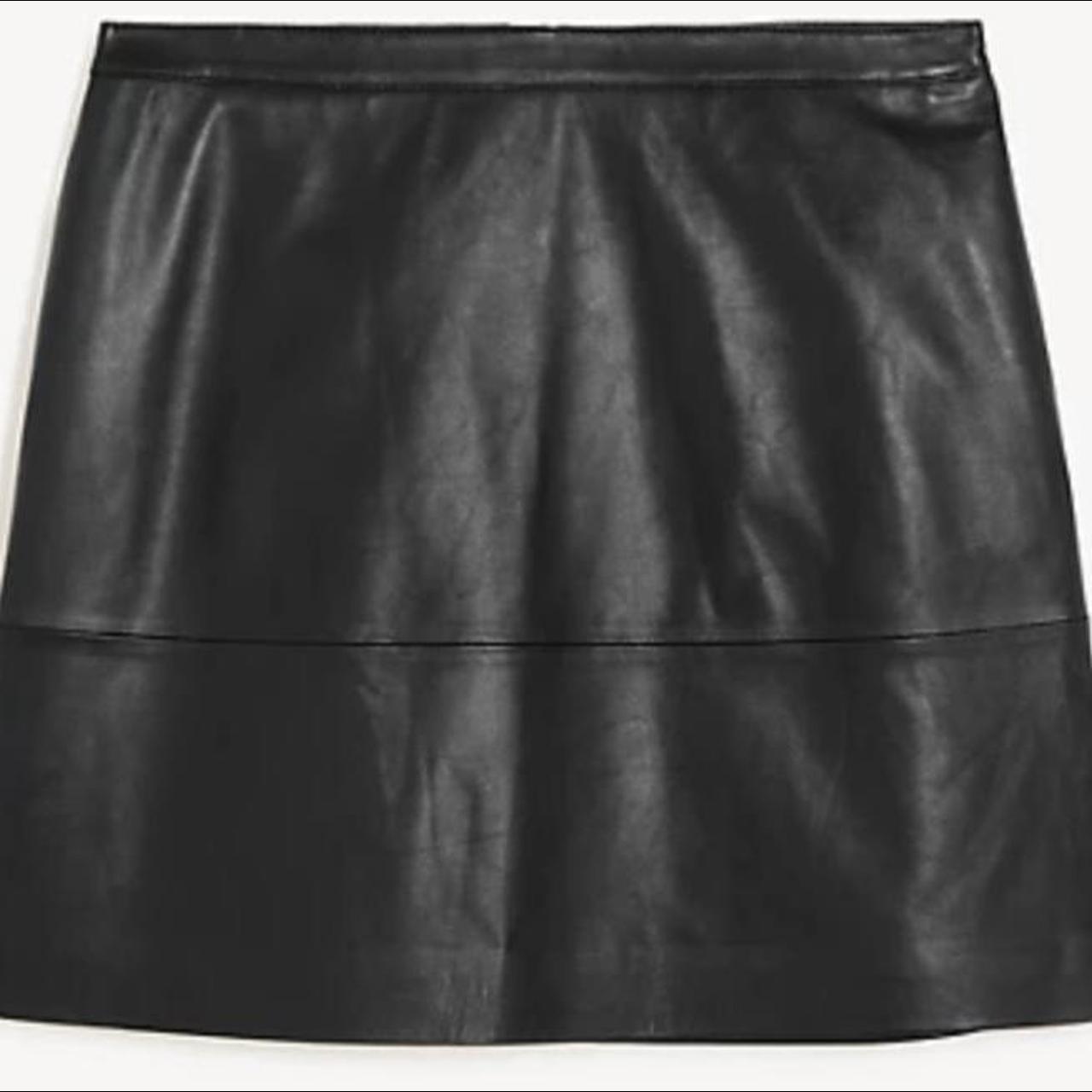 Jaeger leather 2025 mini skirt