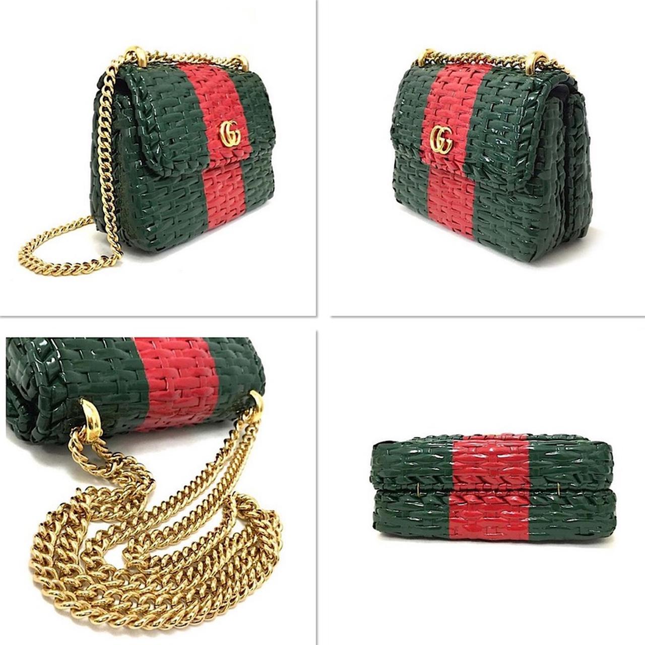 Gucci web wicker hot sale mini shoulder bag