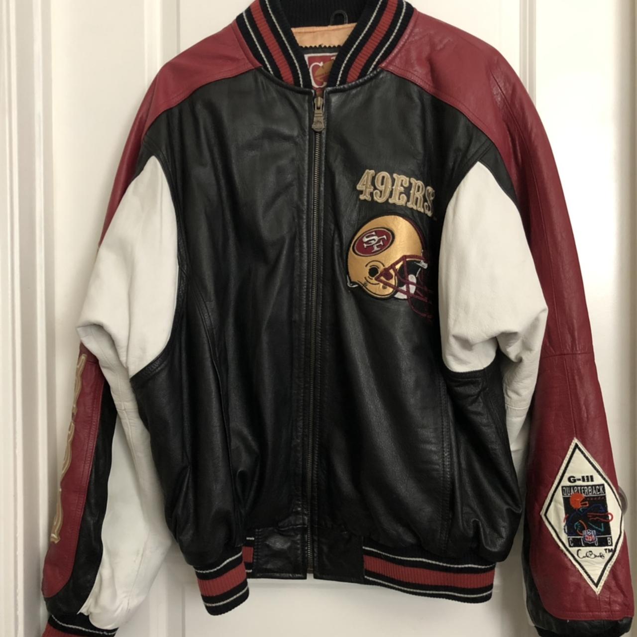 Vintage San Francisco 49ers Carl Banks ExclusivelyFor Wilsons NFL Leather  Jacket