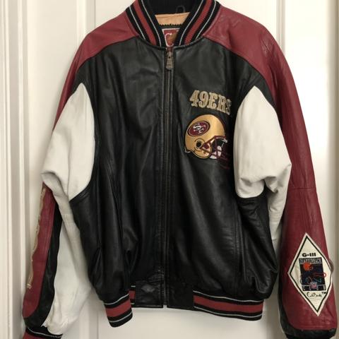 San Francisco 49ers Vintage 90s Carl Banks Giii Leather Jacket Nfl Foo