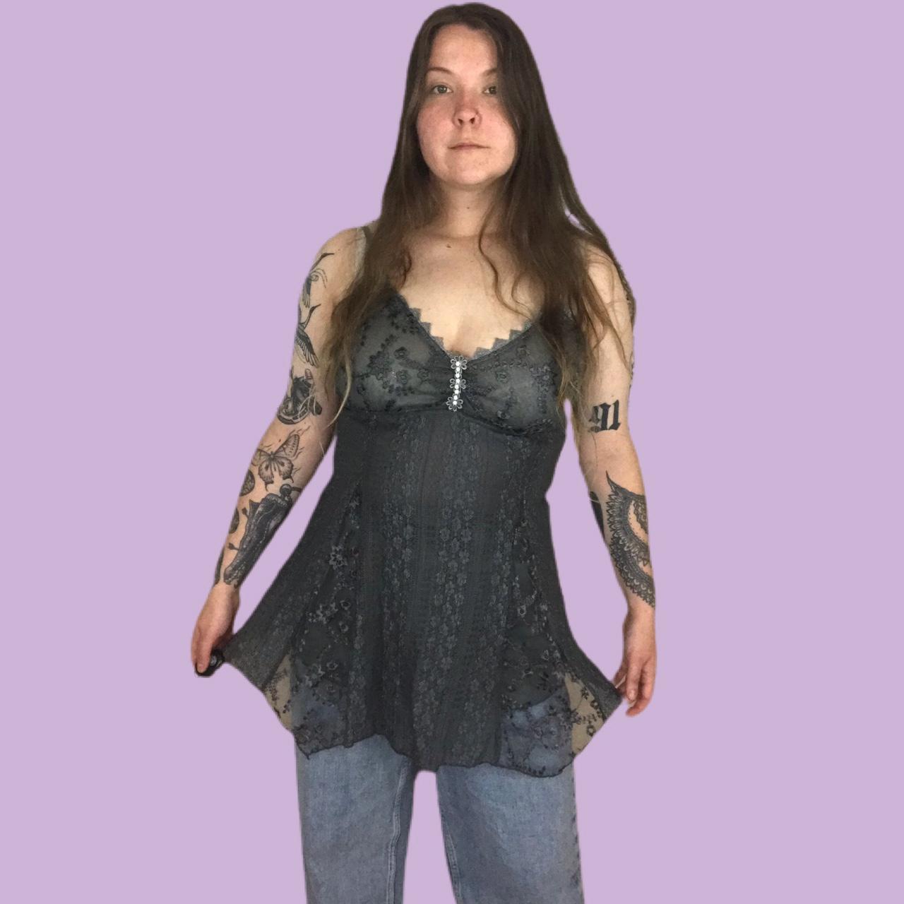 Women's Grey Vests-tanks-camis (2)