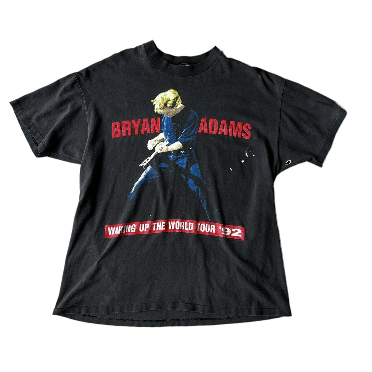 1992 Distressed Bryan Adams Rock Music Band T... Depop