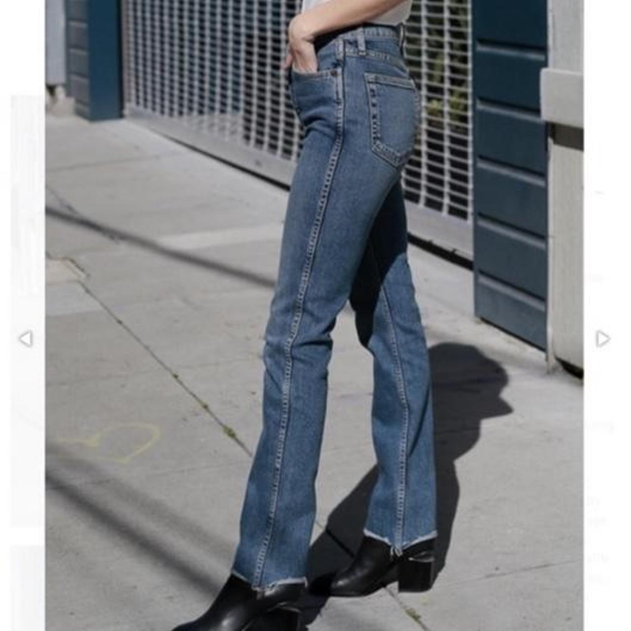 redone double needle crop