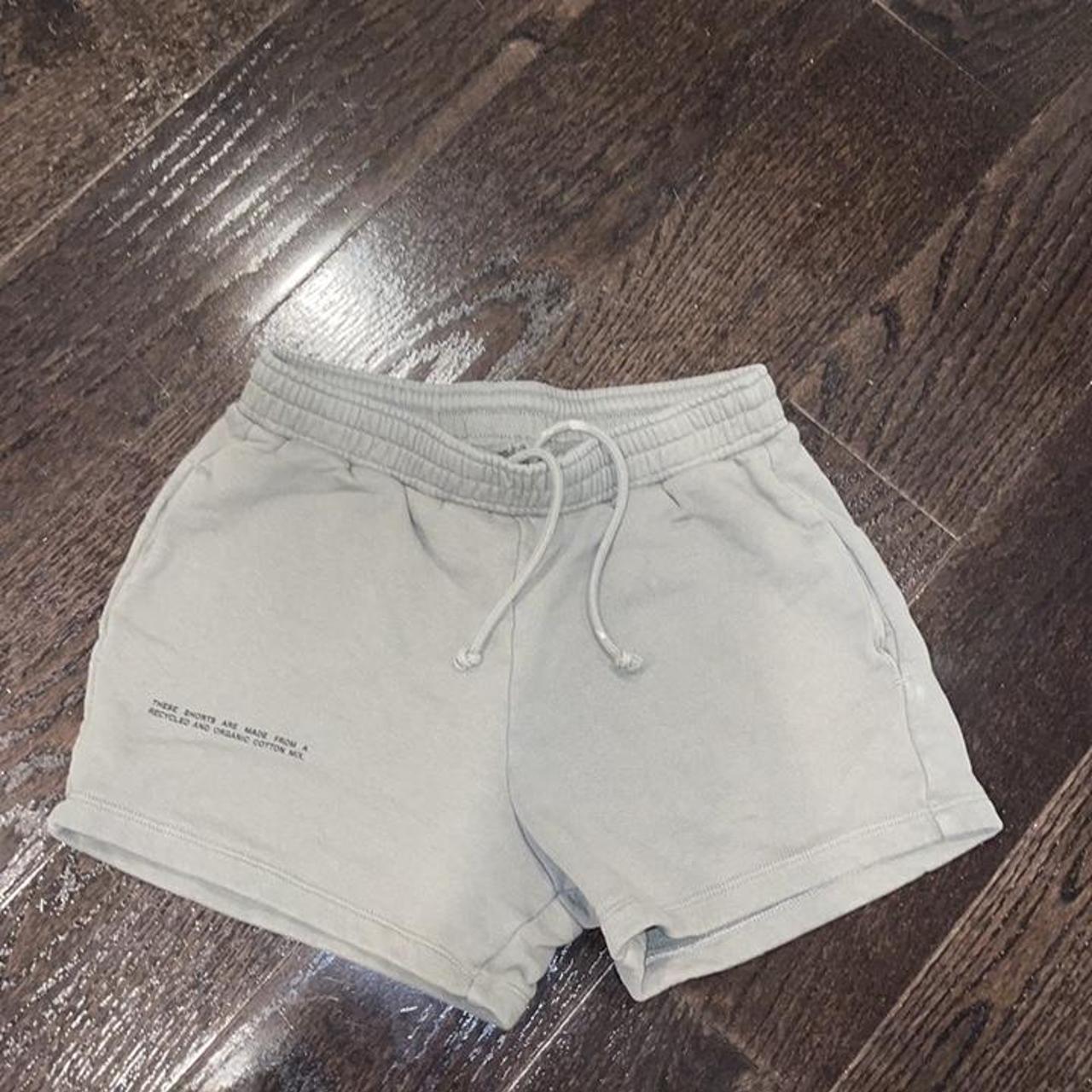 Pangaia Lightweight recycled cotton shorts— Grey.... - Depop