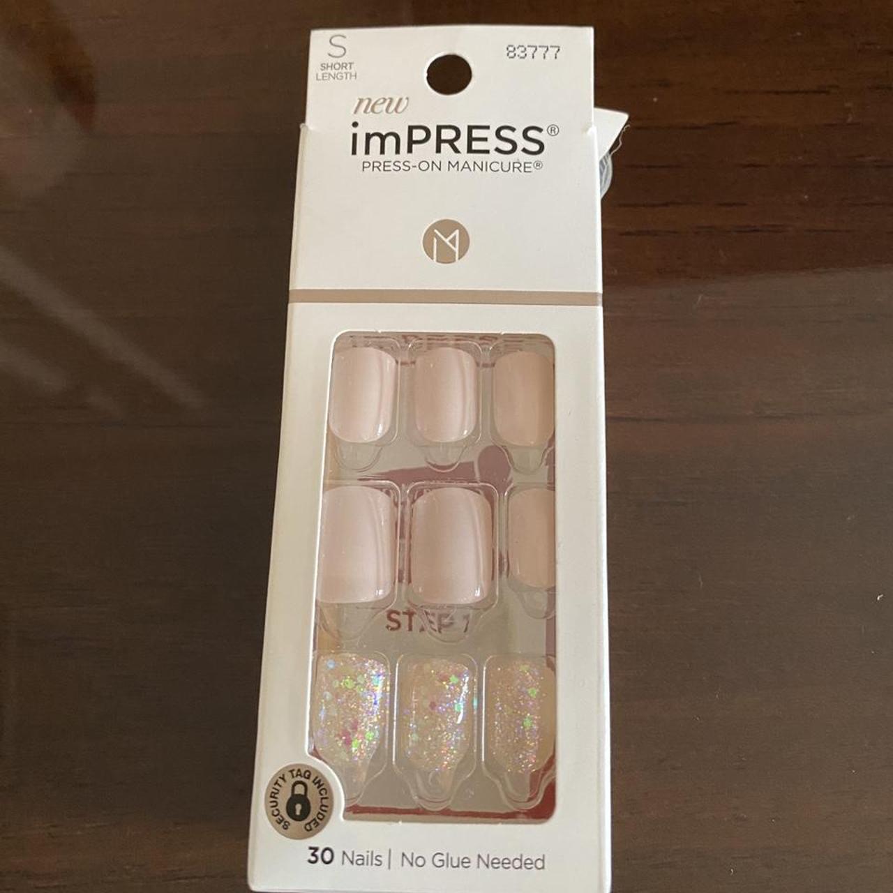 Impress Pink Press On Manicure Brand Depop   P0 