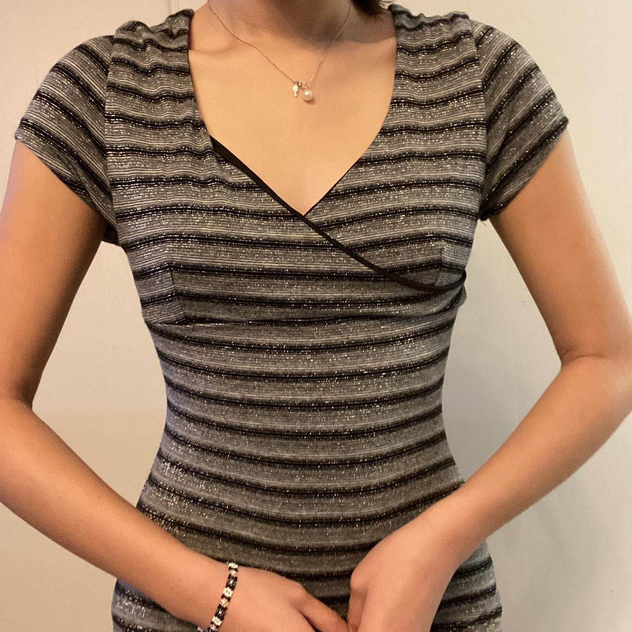 PANDORA Women's Black and Grey Dress (3)