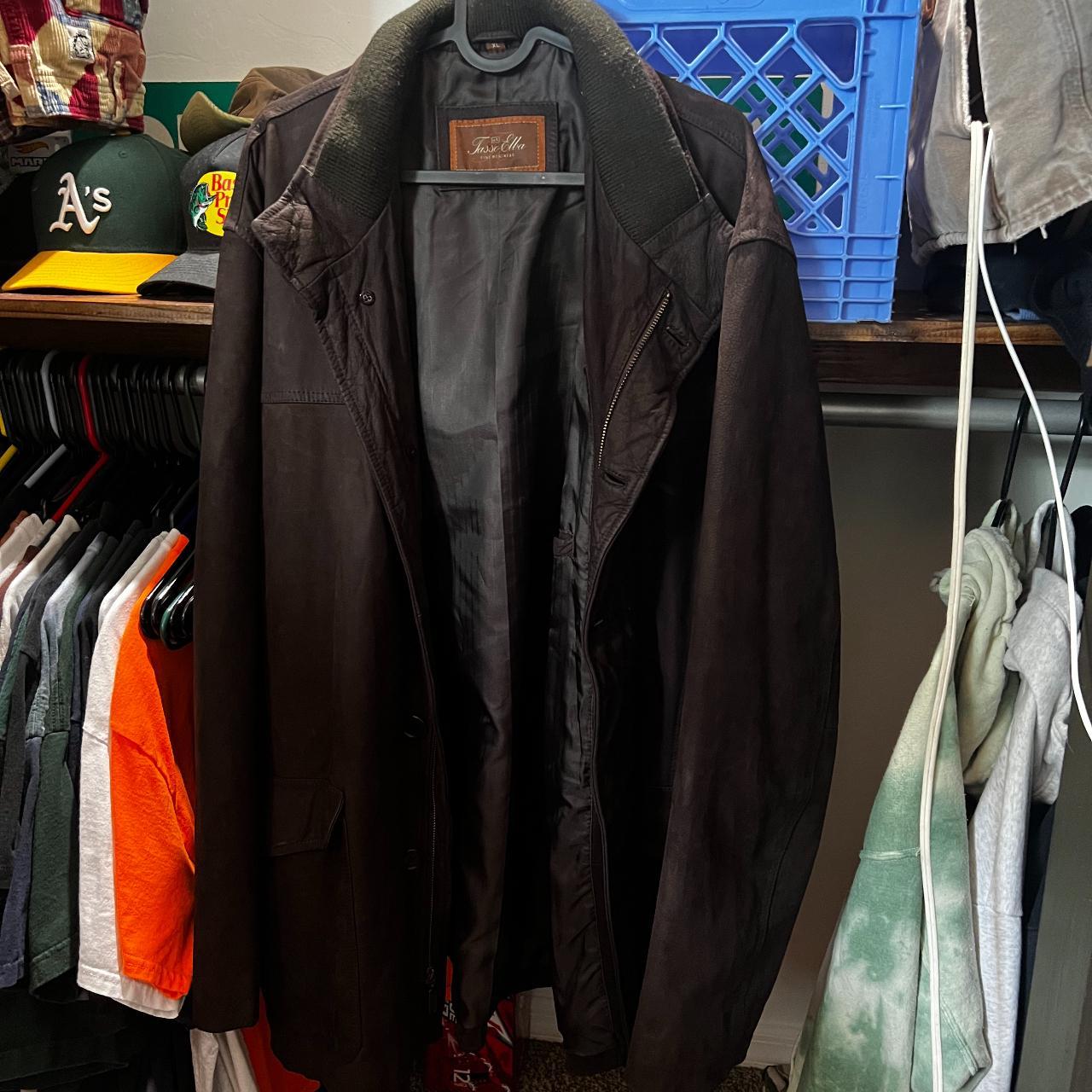 !! taso Elba genuine leather coat !! #leather #coat... - Depop