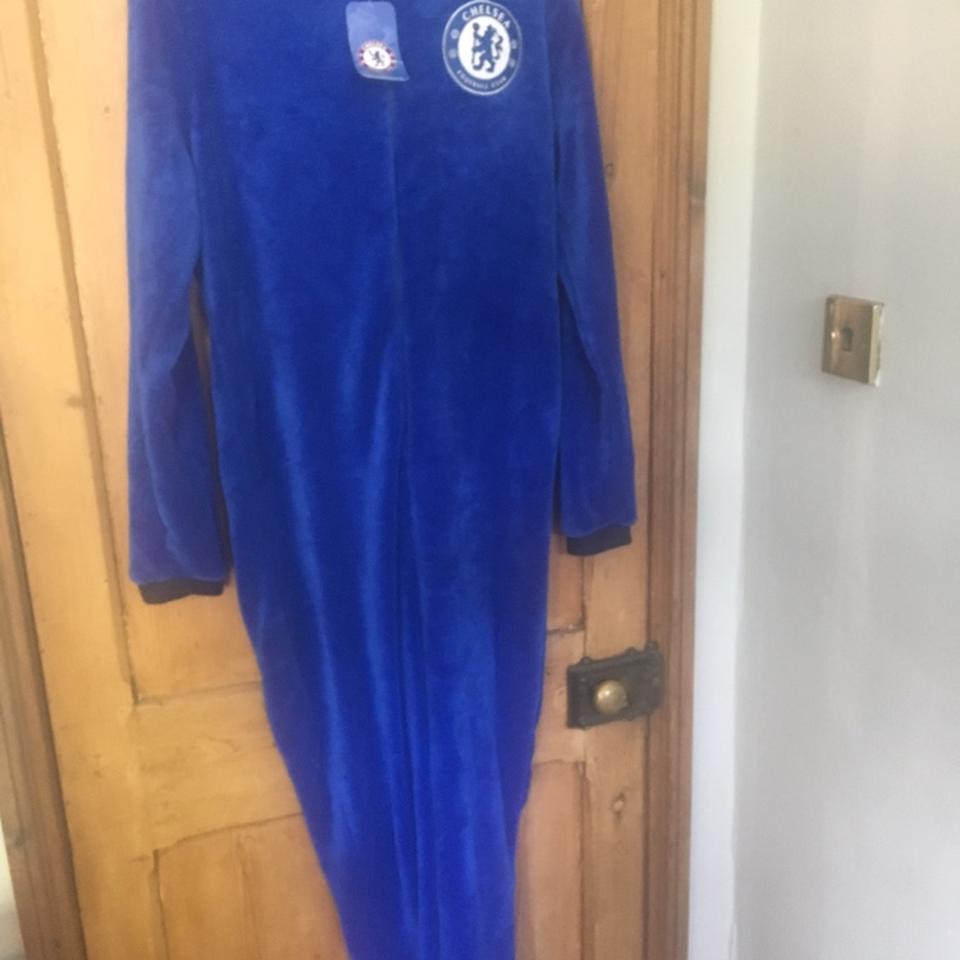 Men s blue Fleece official Chelsea Onesie in Size Depop