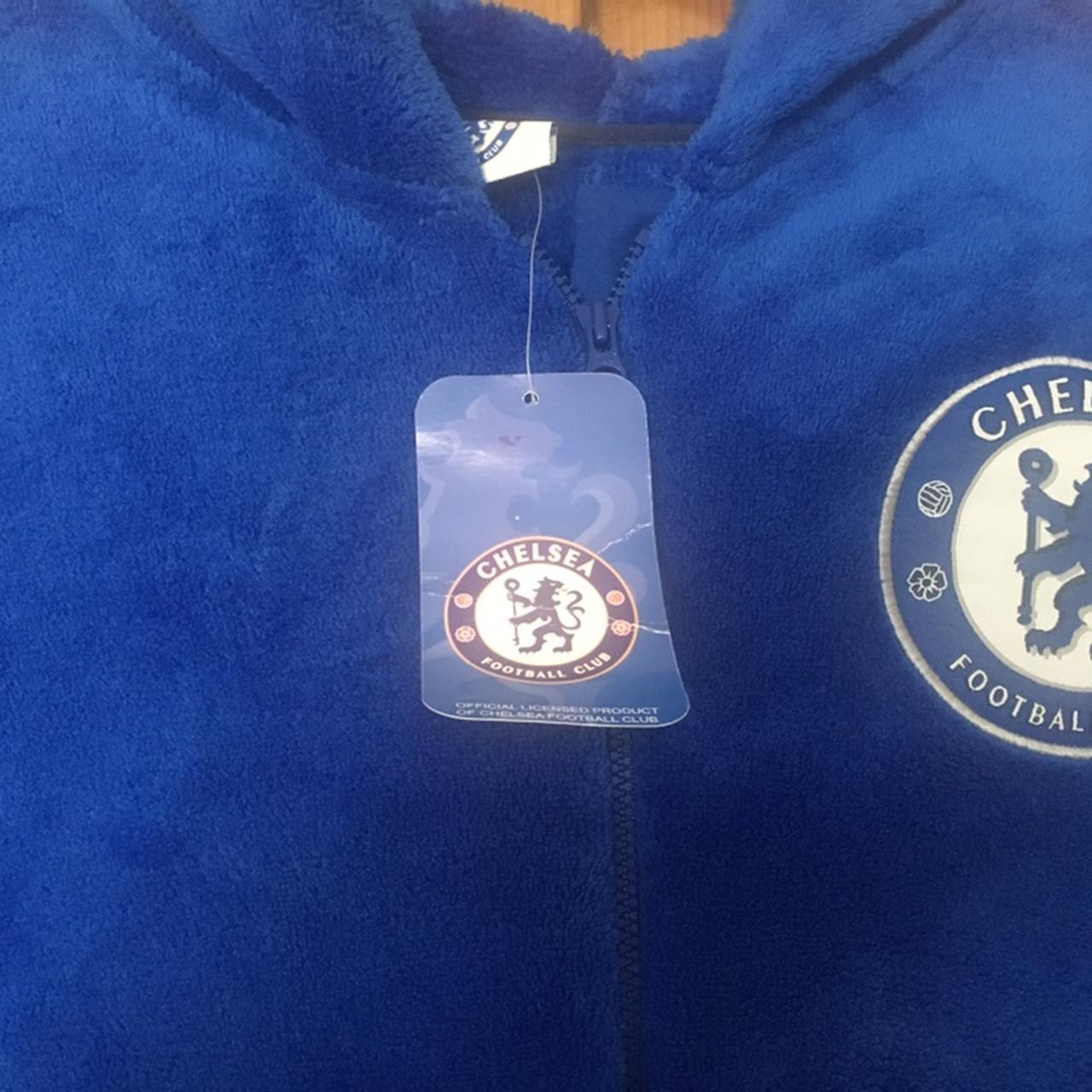 Men s blue Fleece official Chelsea Onesie in Size Depop