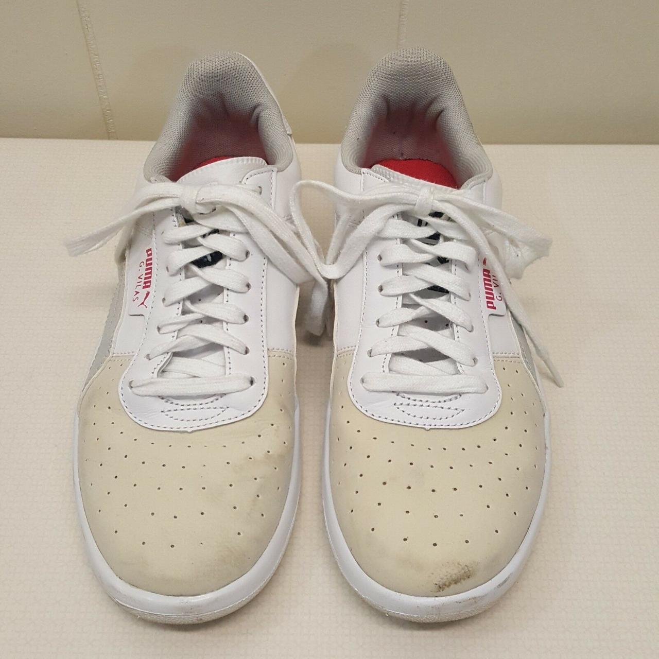 PUMA G Vilas 8 Tennis Shoes Sneakers Beige Athletic... Depop