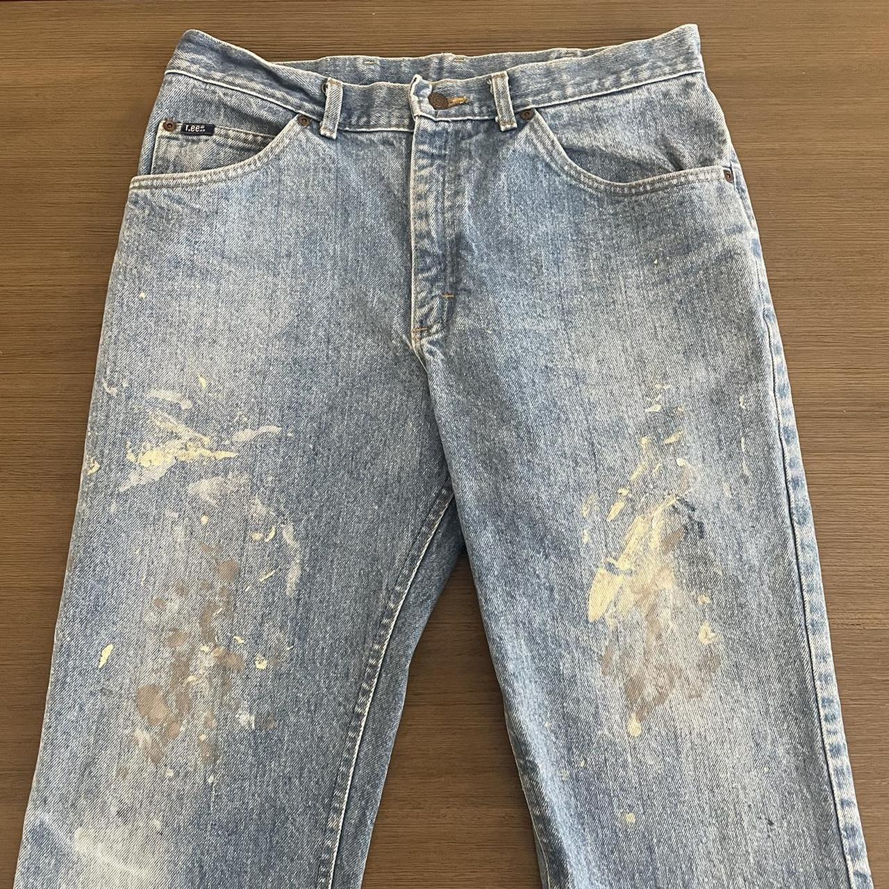 Vintage Distressed Lee Denim Good condition;... - Depop