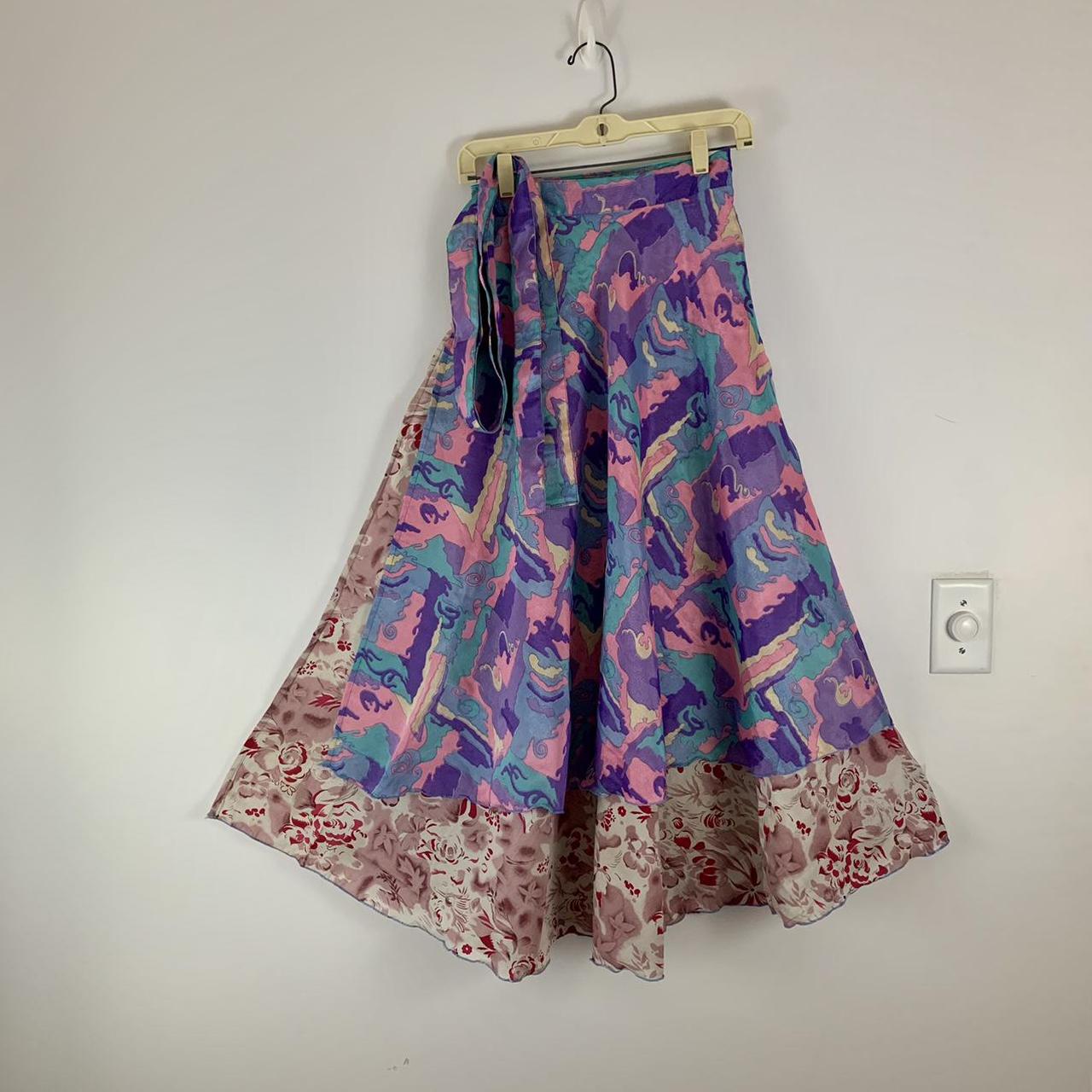 Reversible Magic Wrap Maxi Skirt BINW515 A... - Depop