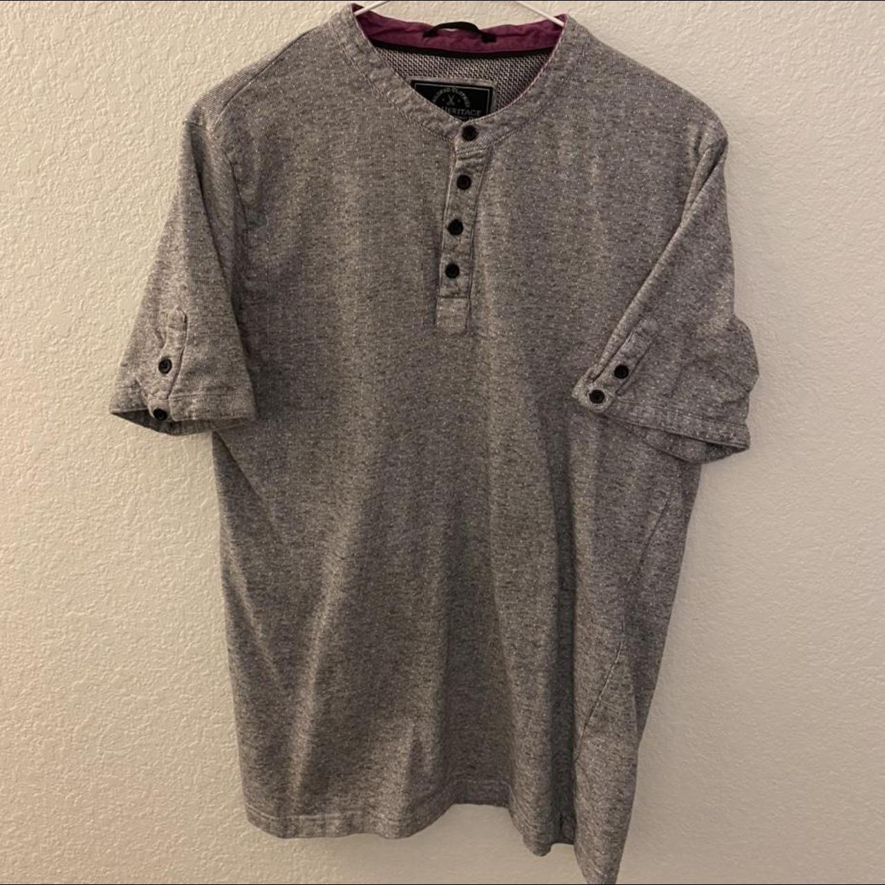 Men's Grey and Purple Shirt | Depop