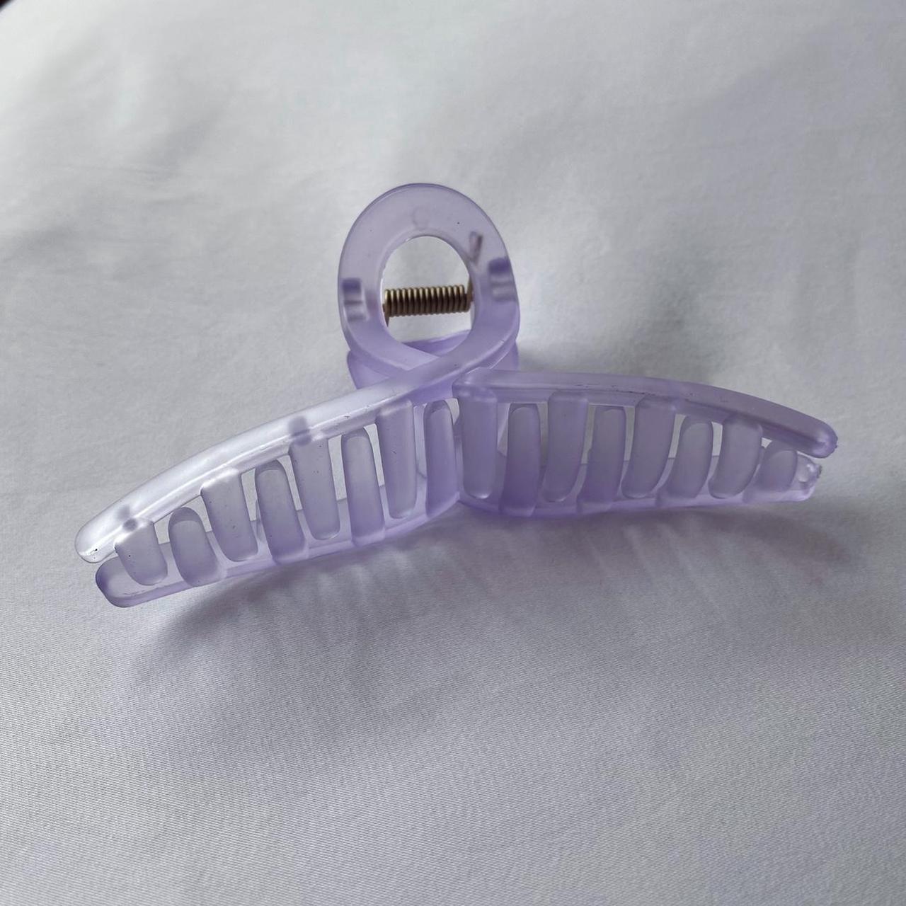 Purple hair claw clip Matte finish New Message... Depop