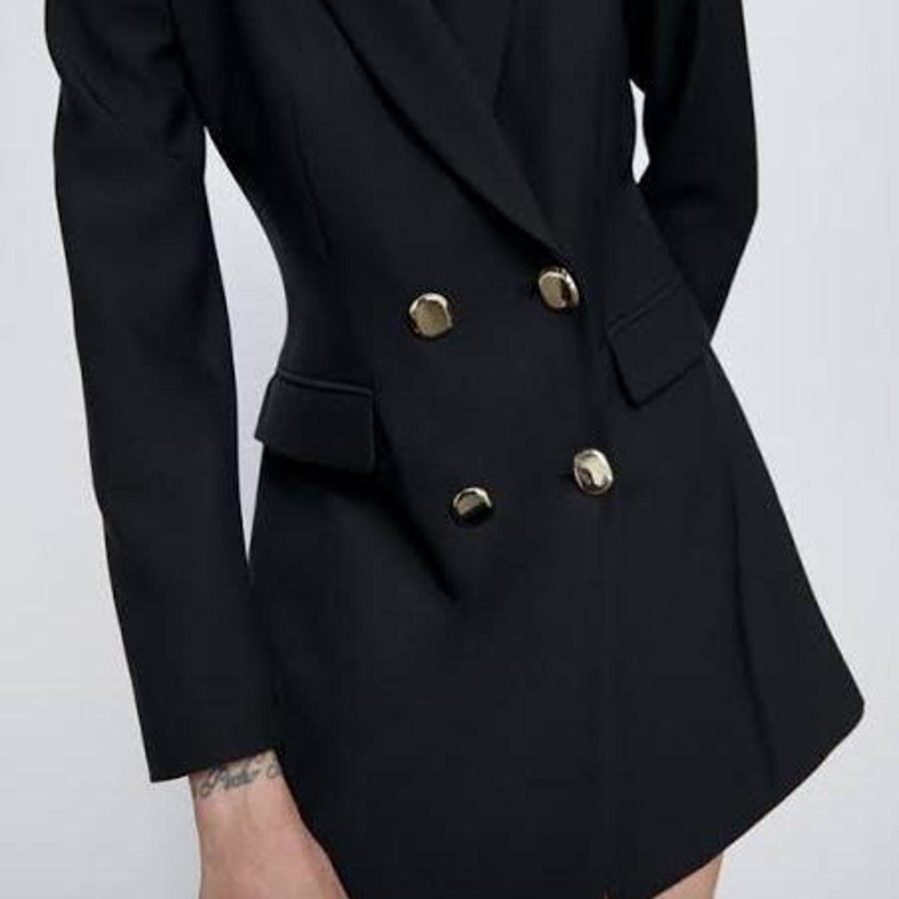 Zara black blazer dress XS Purchased for 130... Depop