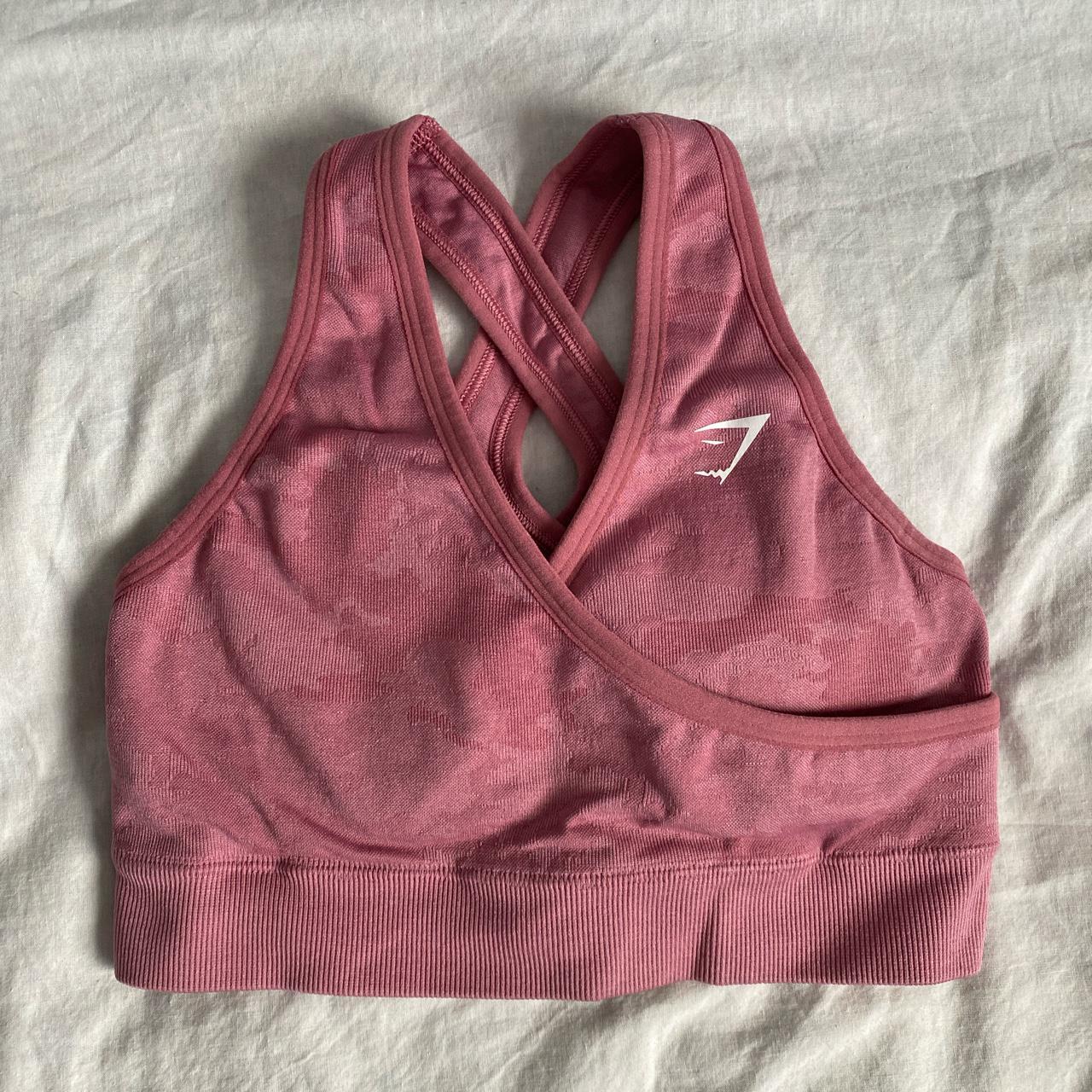 gymshark adapt camo seamless pink sports... Depop
