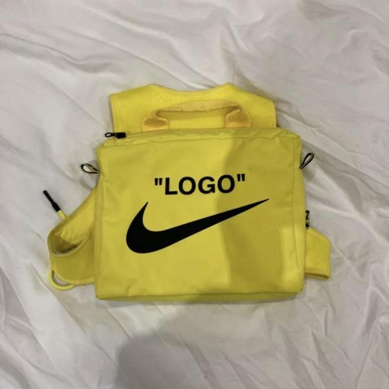 off-white-women-s-yellow-crop-top-depop