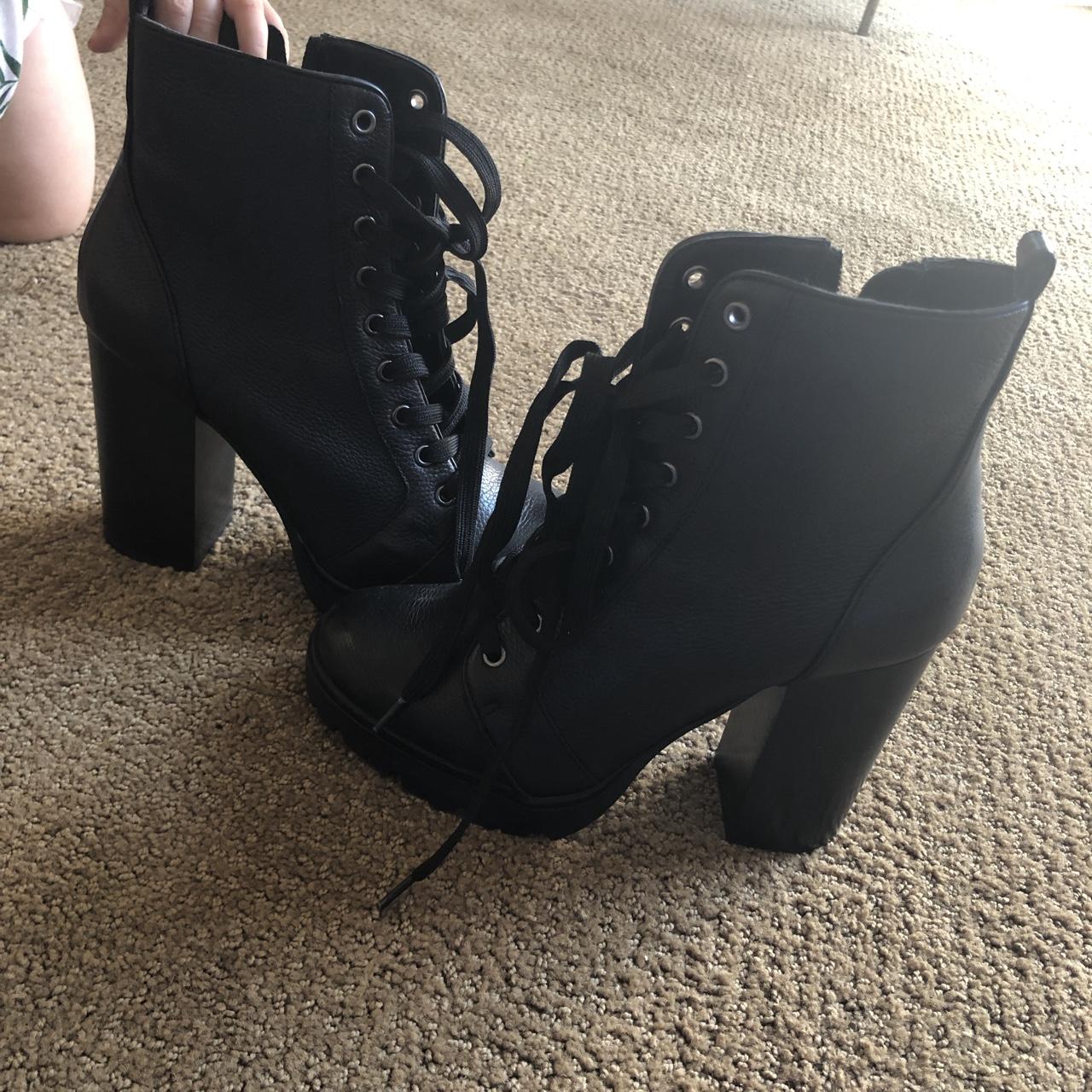 Steve madden laurie boot hot sale black