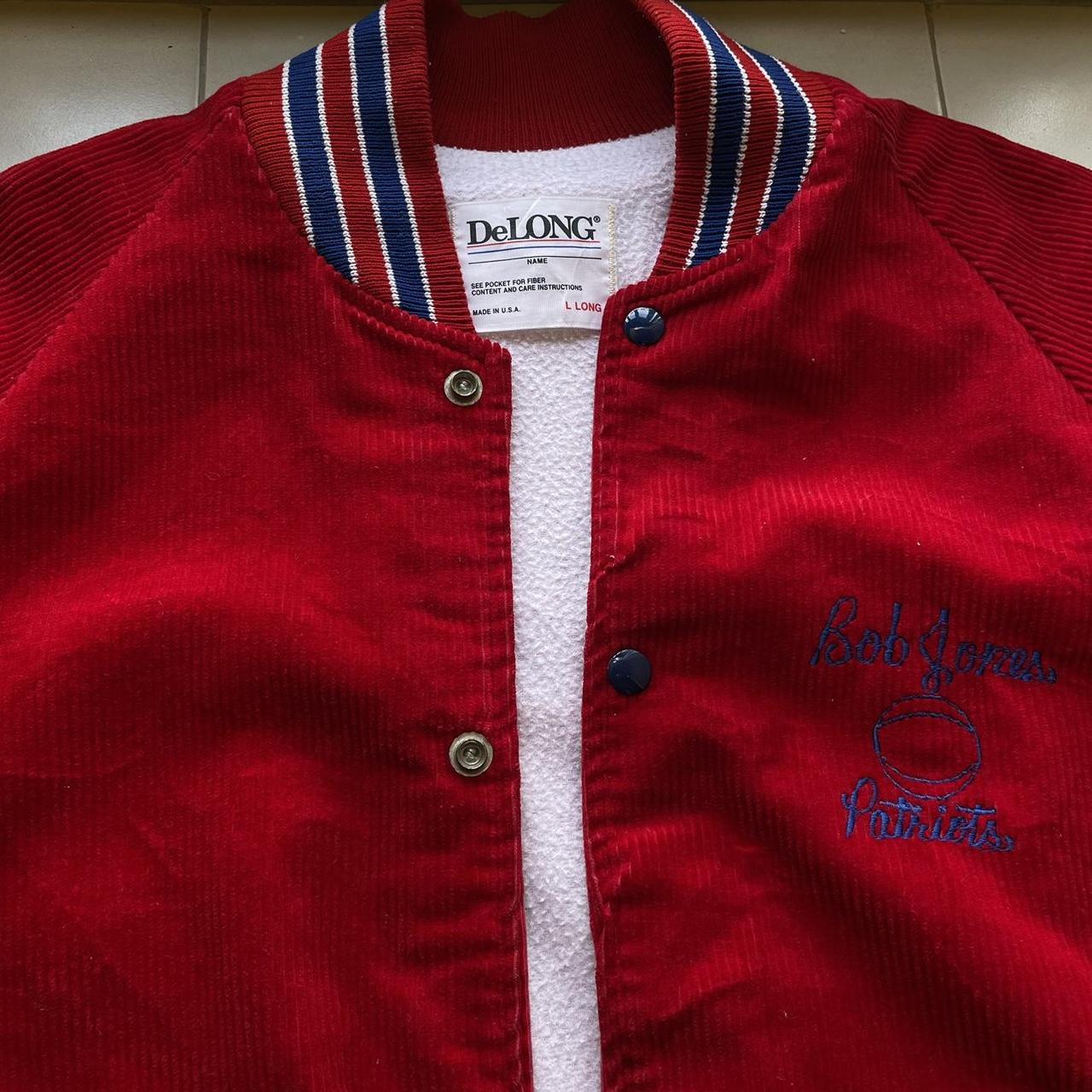 90's Corduroy Varsity Jacket |... - Depop