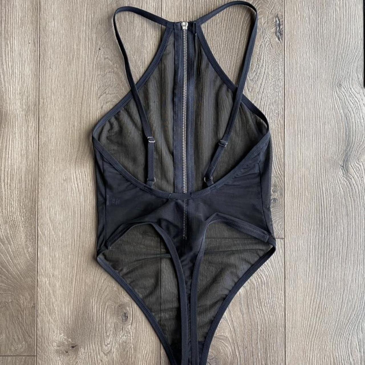 Nasty Gal Women's Black Bodysuit | Depop