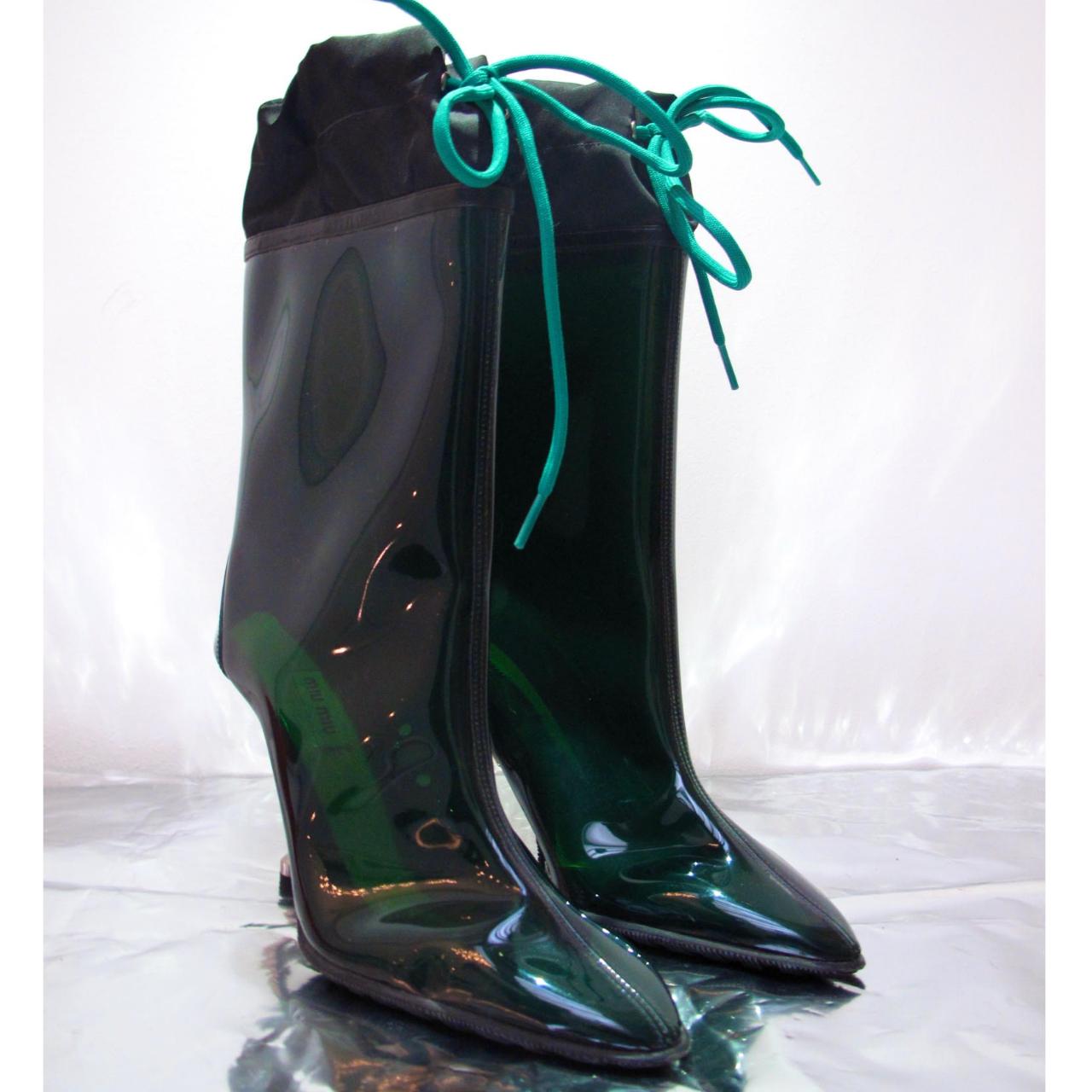 Miu miu discount blue rain boots